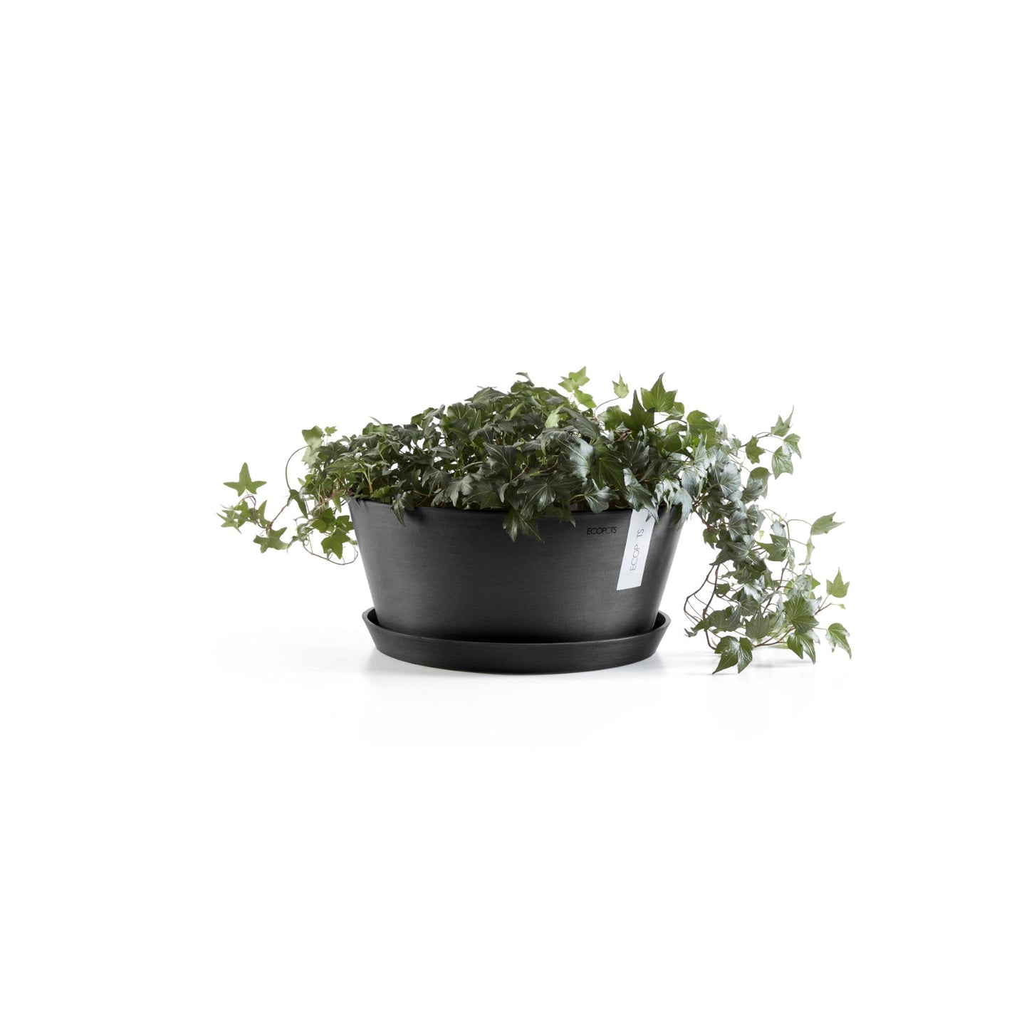 Kukkaruukku - Ecopots - Frankfurt 40cm tummanharmaa - Ecopotskauppa - Uuden aikakauden kukkaruukku