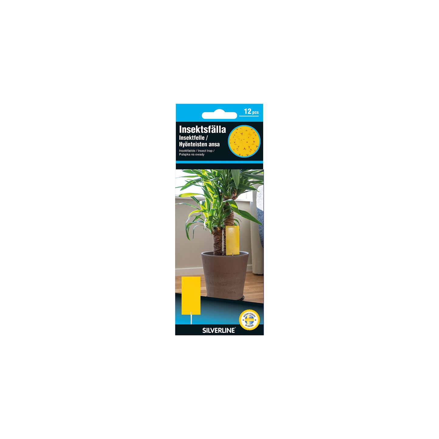 Insect trap glue square pot 12-pack