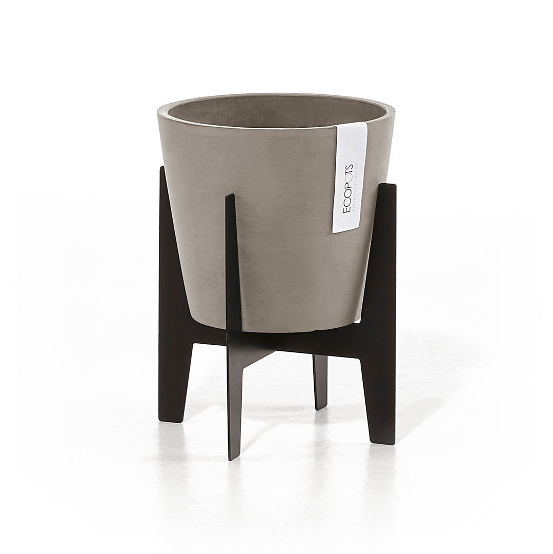 Kukkaruukku - Ecopots - Jalusta 20cm musta - Ecopotskauppa - Uuden aikakauden kukkaruukku