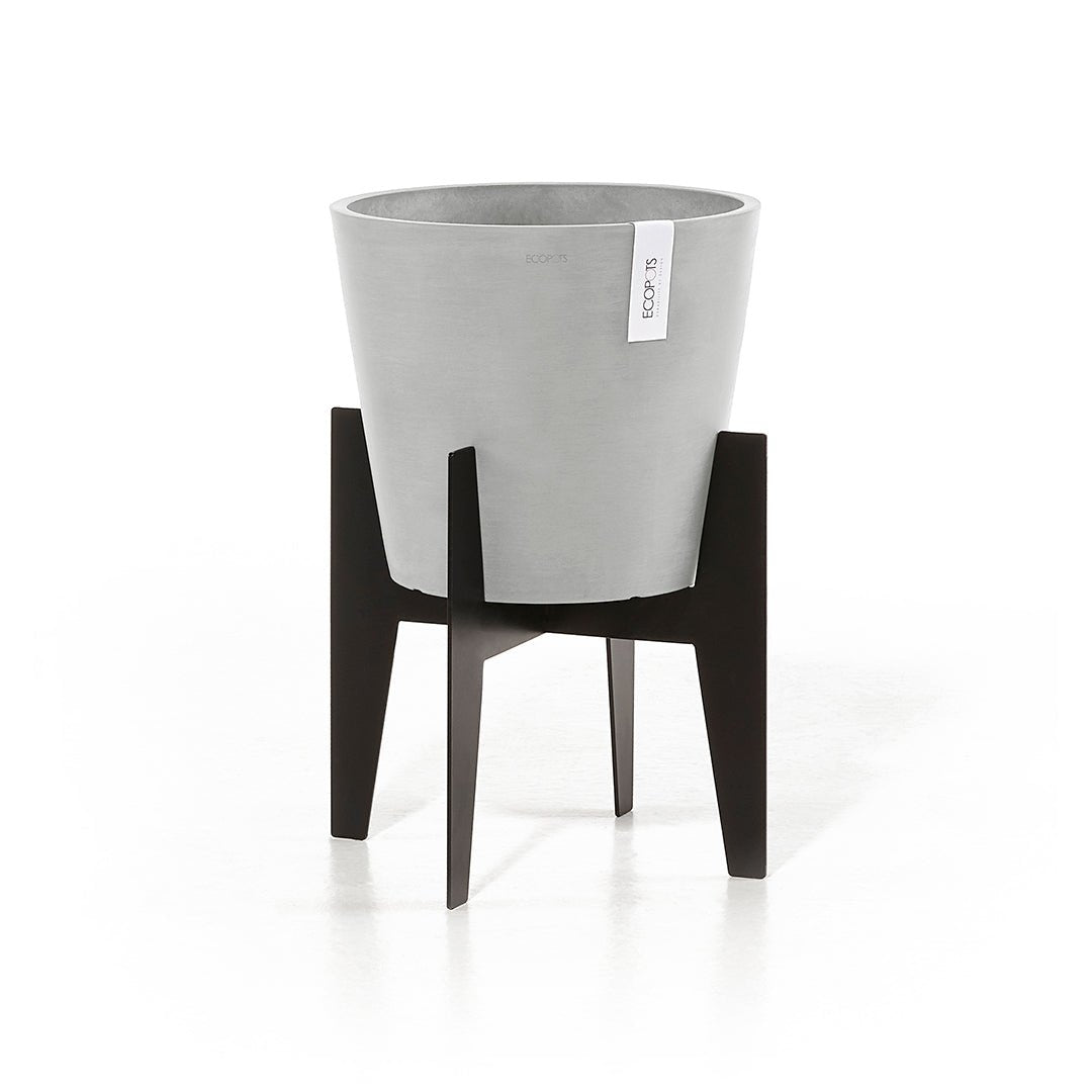 Kukkaruukku - Ecopots - Jalusta 30cm musta - Ecopotskauppa - Uuden aikakauden kukkaruukku