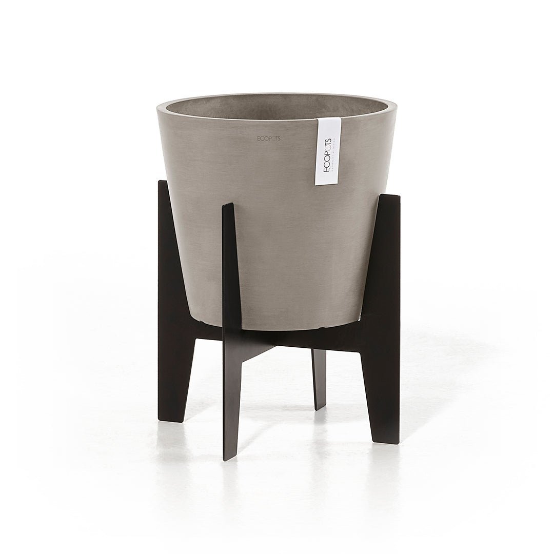 Kukkaruukku - Ecopots - Jalusta 30cm musta - Ecopotskauppa - Uuden aikakauden kukkaruukku