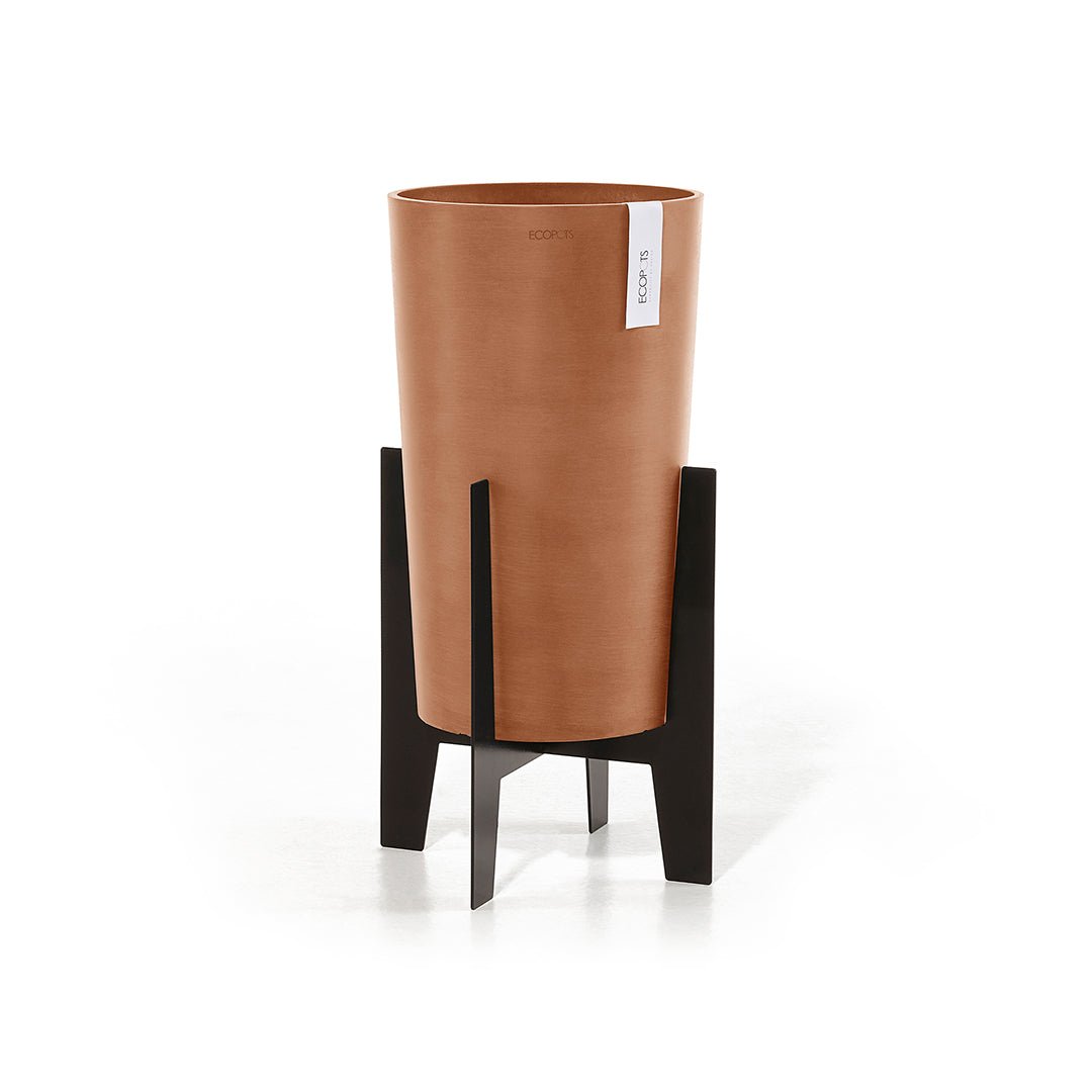 Kukkaruukku - Ecopots - Jalusta 40cm musta - Ecopotskauppa - Uuden aikakauden kukkaruukku