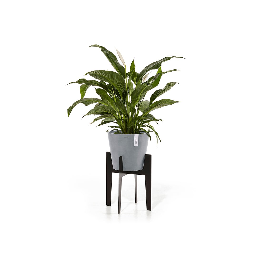 Kukkaruukku - Ecopots - Jalusta 40cm musta - Ecopotskauppa - Uuden aikakauden kukkaruukku