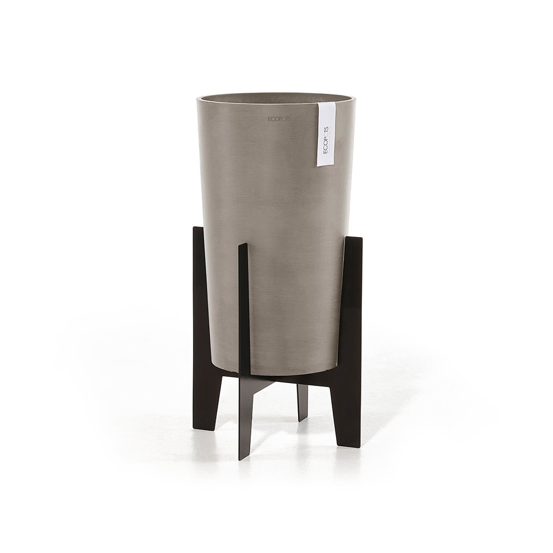 Kukkaruukku - Ecopots - Jalusta 40cm musta - Ecopotskauppa - Uuden aikakauden kukkaruukku
