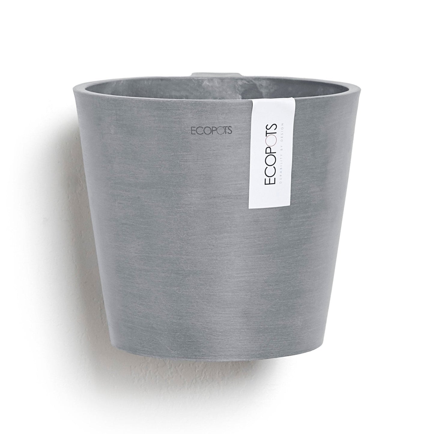 Kukkaruukku - Ecopots - Kukkaruukku Amsterdam 20cm seinälle siniharmaa - Ecopots - Uuden aikakauden kukkaruukku kierrätysmateriaalista