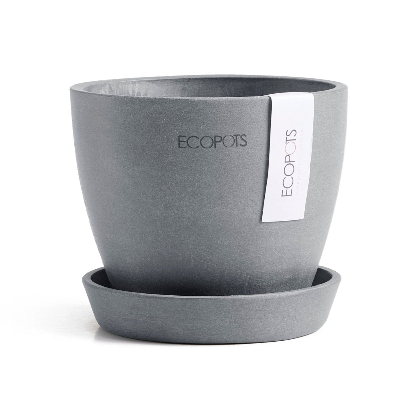 Kukkaruukku - Ecopots - Kukkaruukku Antwerpen 11cm siniharmaa - Ecopots - Uuden aikakauden kukkaruukku kierrätysmateriaalista