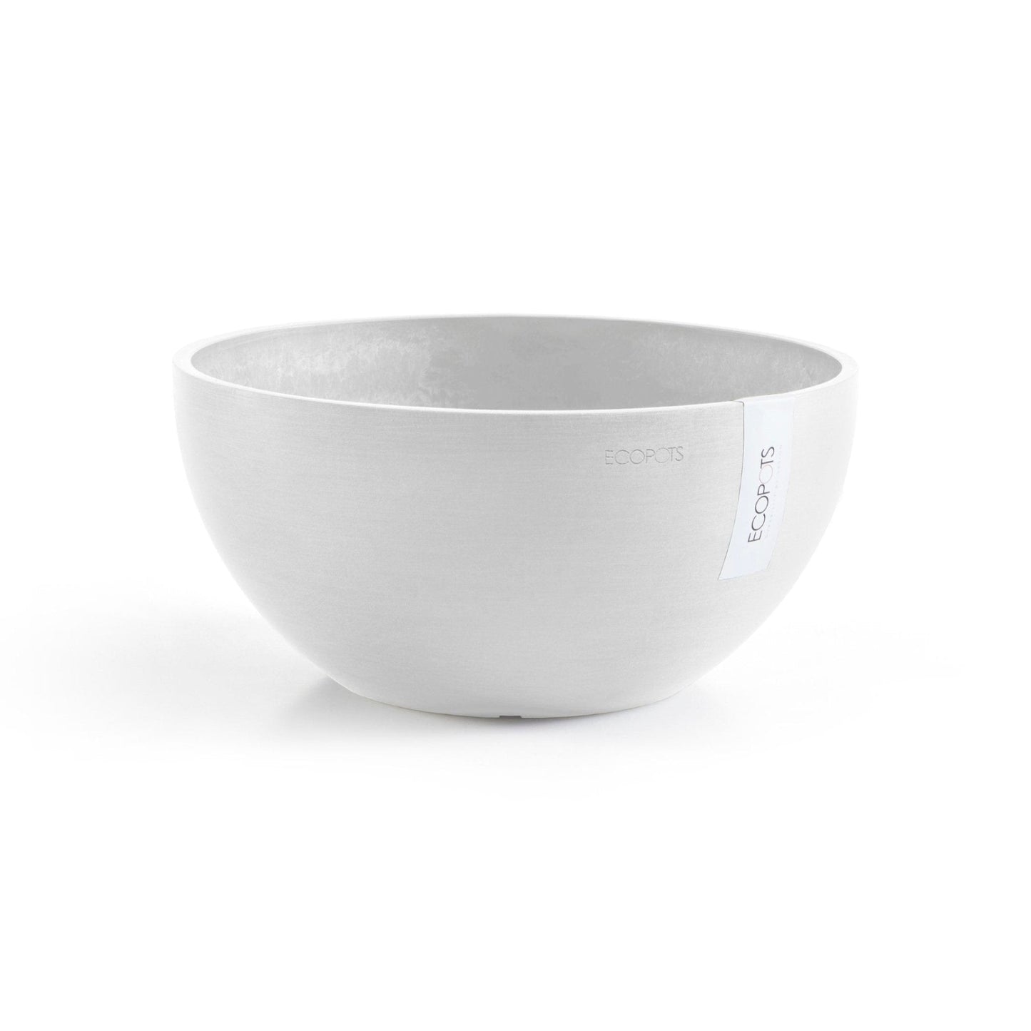 Kukkaruukku - Ecopots - Kukkaruukku Brysseli 30cm valkoinen - Ecopots - Uuden aikakauden kukkaruukku kierrätysmateriaalista