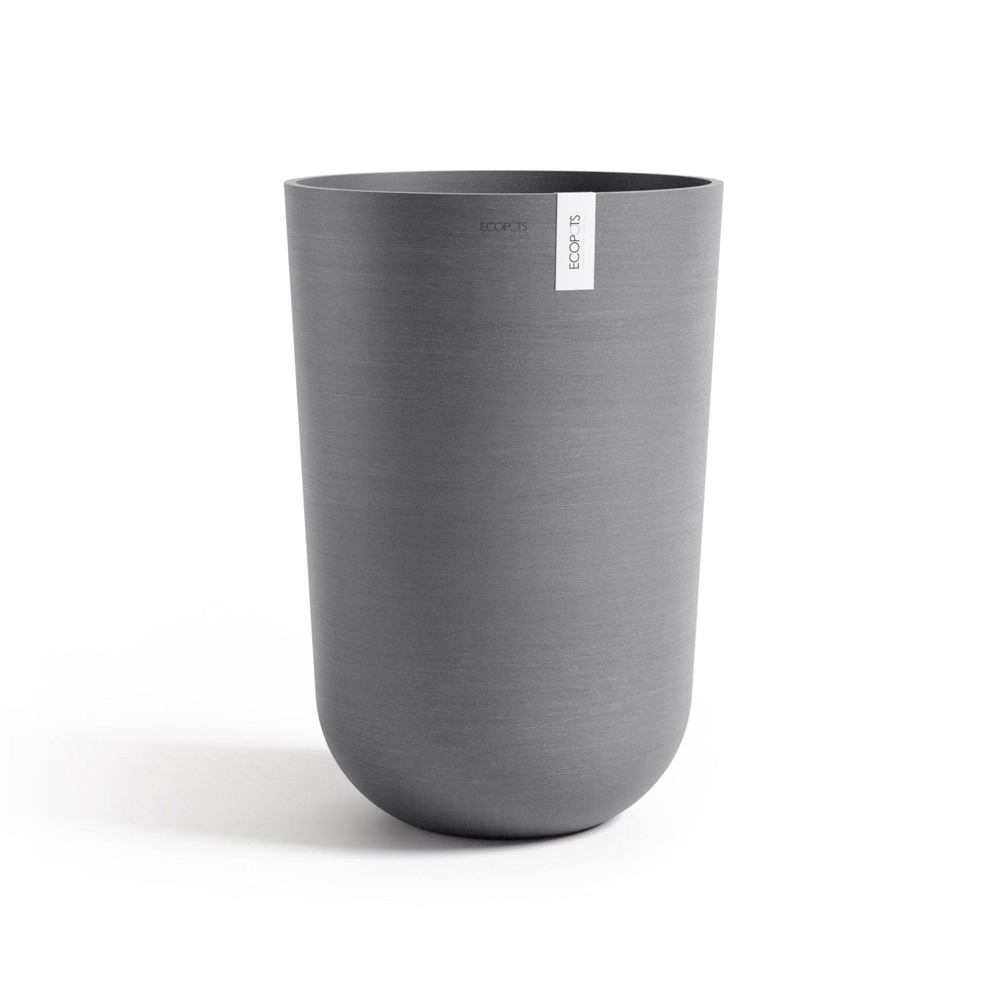Kukkaruukku - Ecopots - Kukkaruukku Oslo korkea 52cm harmaa - Ecopots - Uuden aikakauden kukkaruukku kierrätysmateriaalista