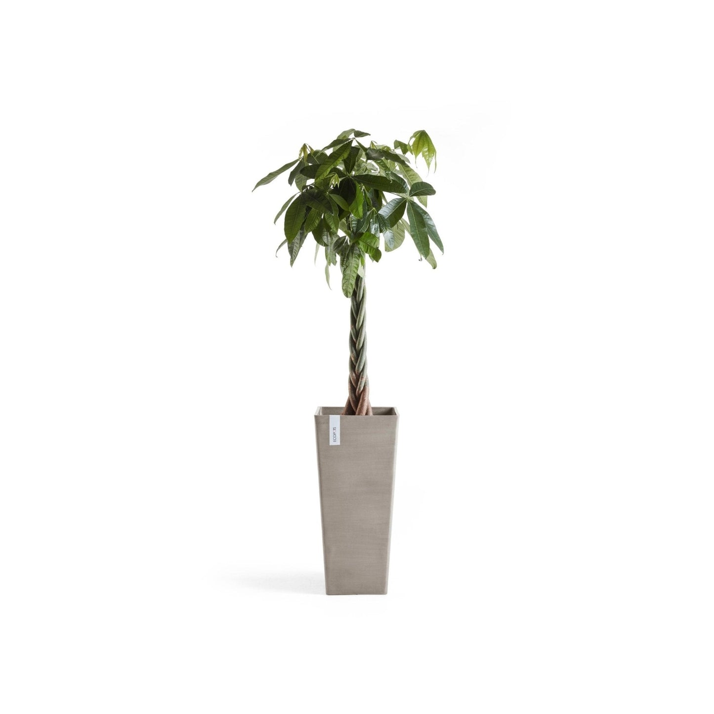 Kukkaruukku - Ecopots - Kukkaruukku Rotterdam korkea 70cm taupe - Ecopots - Uuden aikakauden kukkaruukku kierrätysmateriaalista