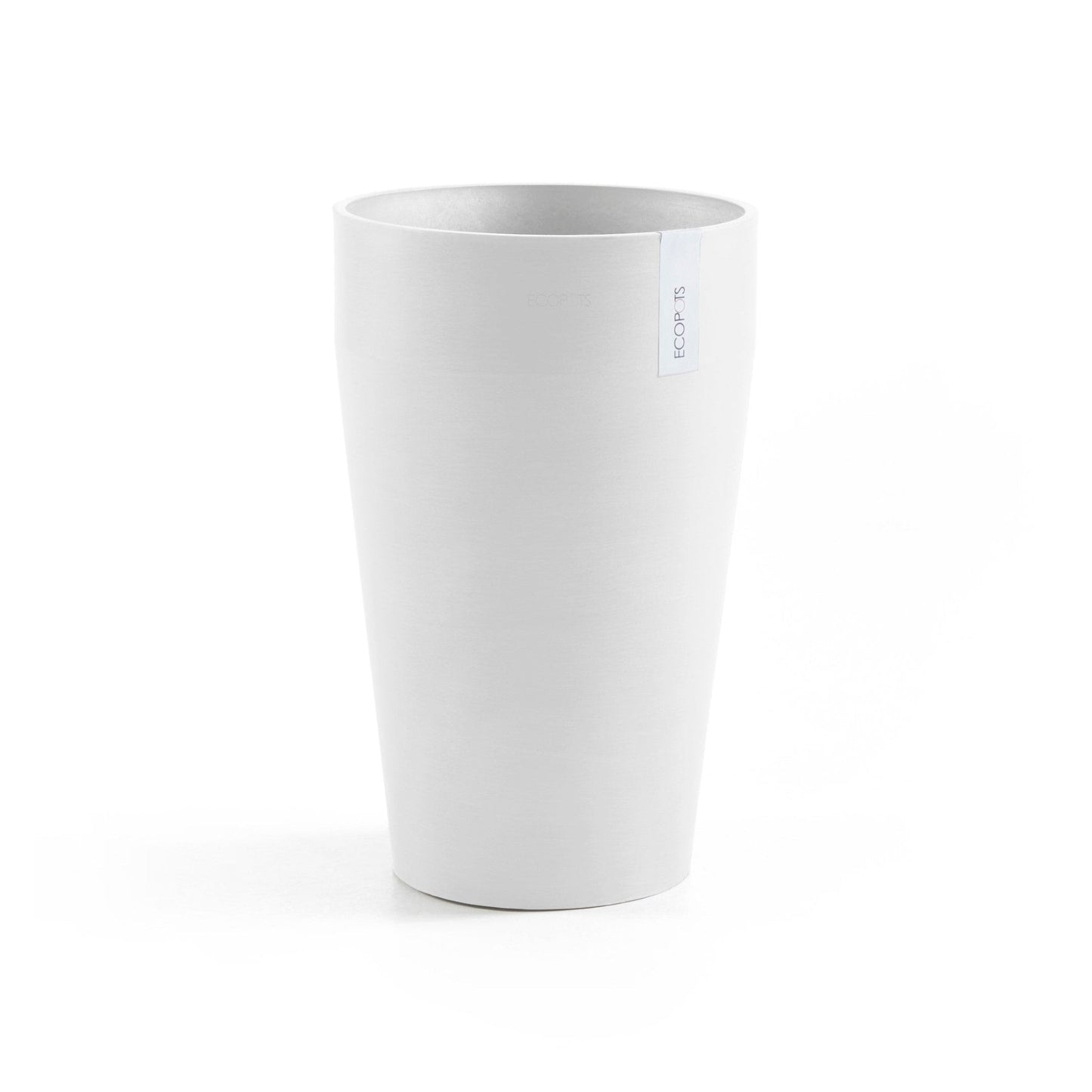 Kukkaruukku - Ecopots - Kukkaruukku Sankara keskikorkea 55cm valkoinen - Ecopots - Uuden aikakauden kukkaruukku kierrätysmateriaalista