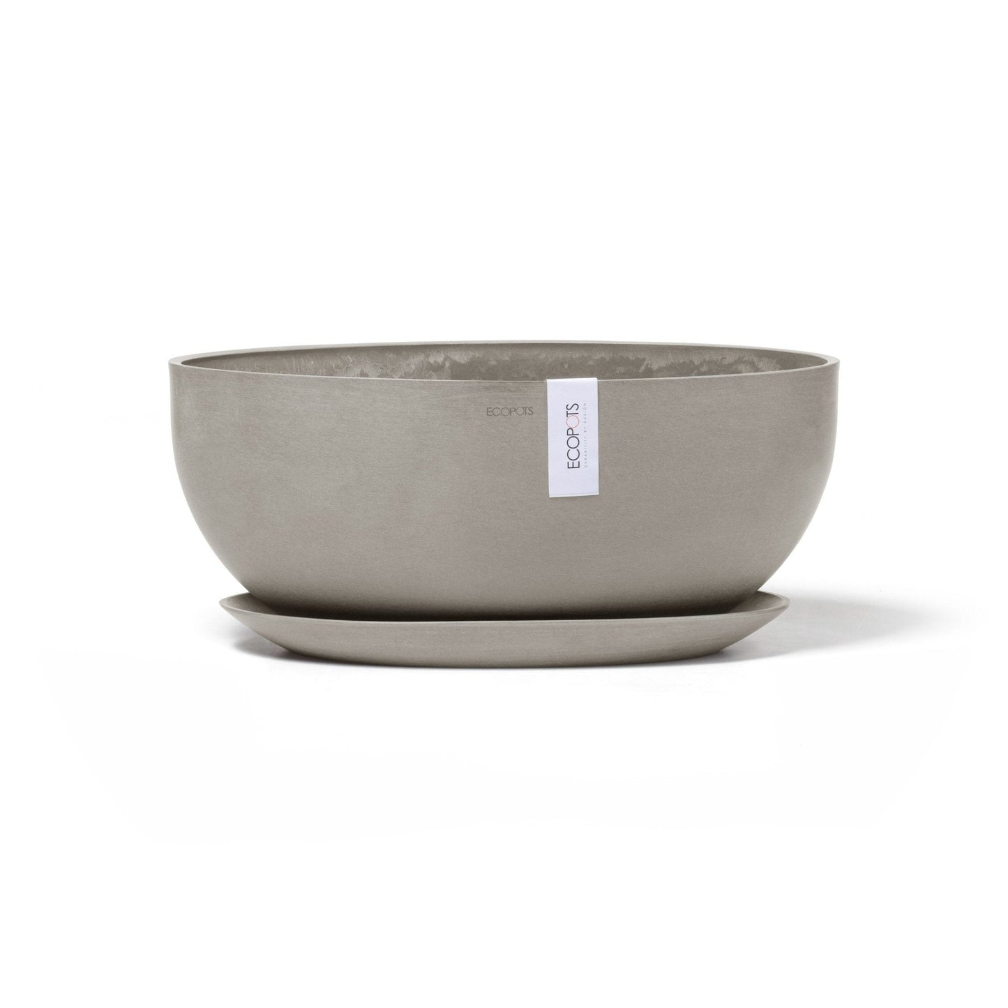 Kukkaruukku - Ecopots - Kukkaruukku Sofia 43cm taupe - Ecopots - Uuden aikakauden kukkaruukku kierrätysmateriaalista