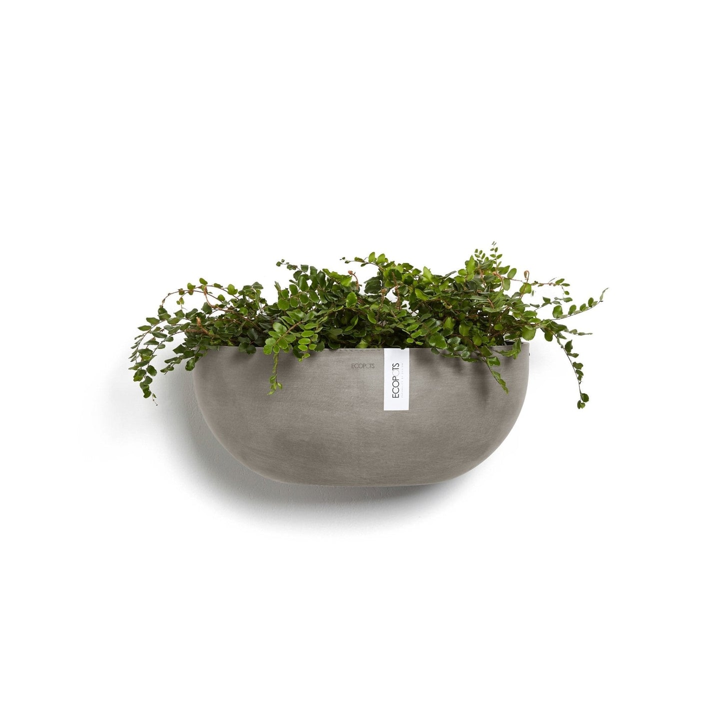 Kukkaruukku - Ecopots - Kukkaruukku Sofia seinälle 43cm taupe - Ecopots - Uuden aikakauden kukkaruukku kierrätysmateriaalista