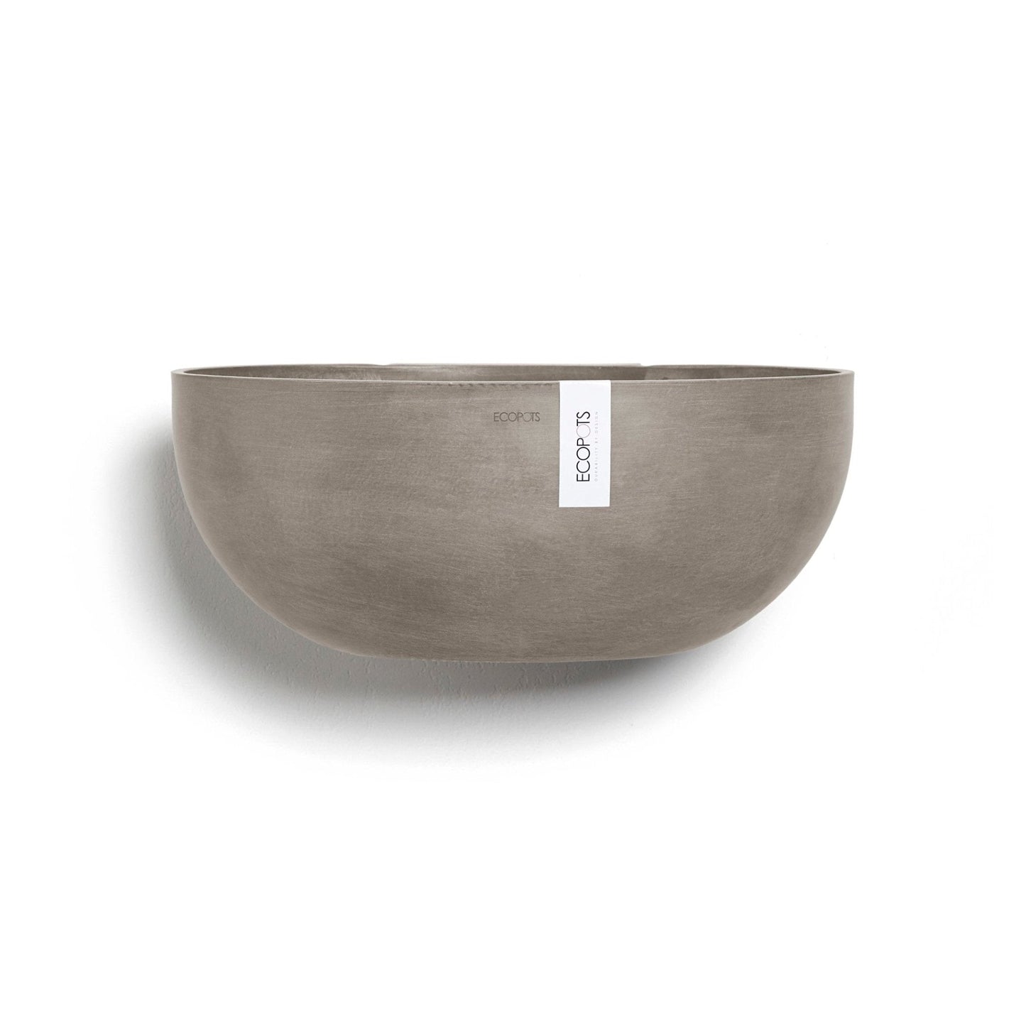 Kukkaruukku - Ecopots - Kukkaruukku Sofia seinälle 43cm taupe - Ecopots - Uuden aikakauden kukkaruukku kierrätysmateriaalista