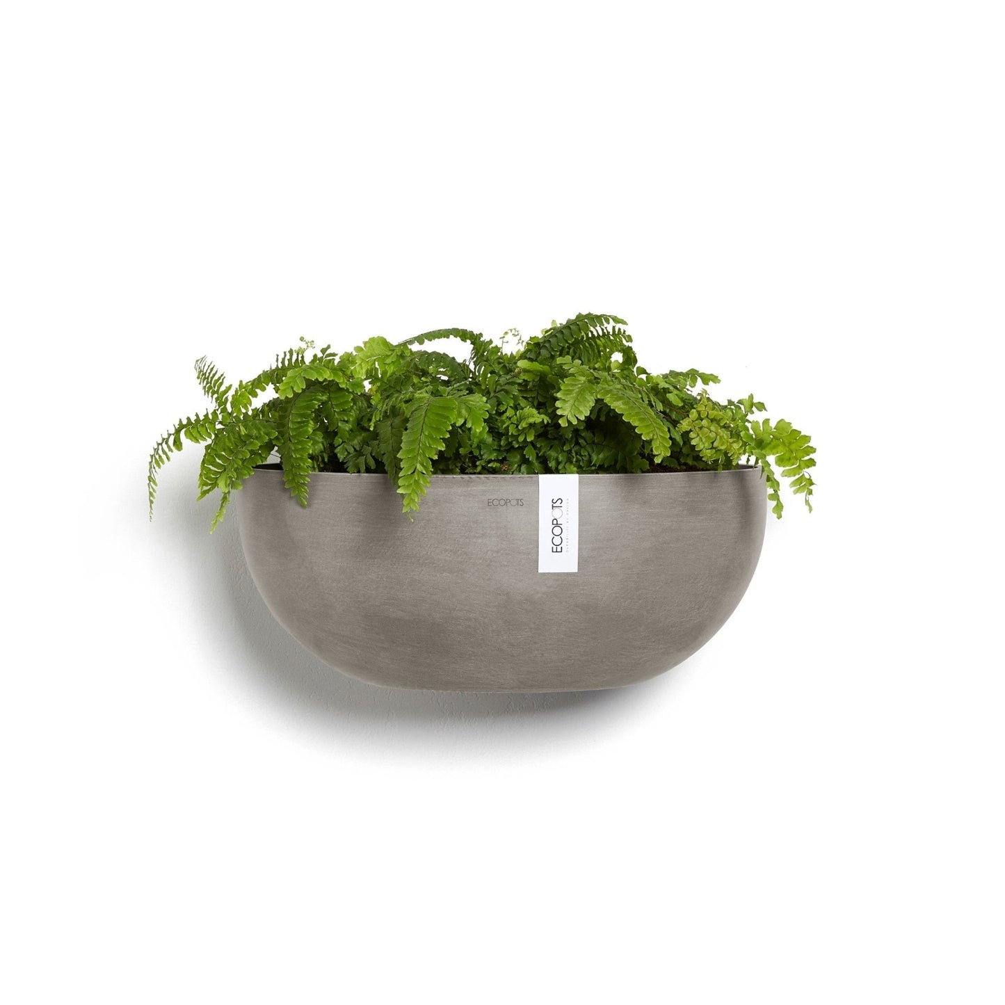 Kukkaruukku - Ecopots - Kukkaruukku Sofia seinälle 43cm taupe - Ecopots - Uuden aikakauden kukkaruukku kierrätysmateriaalista