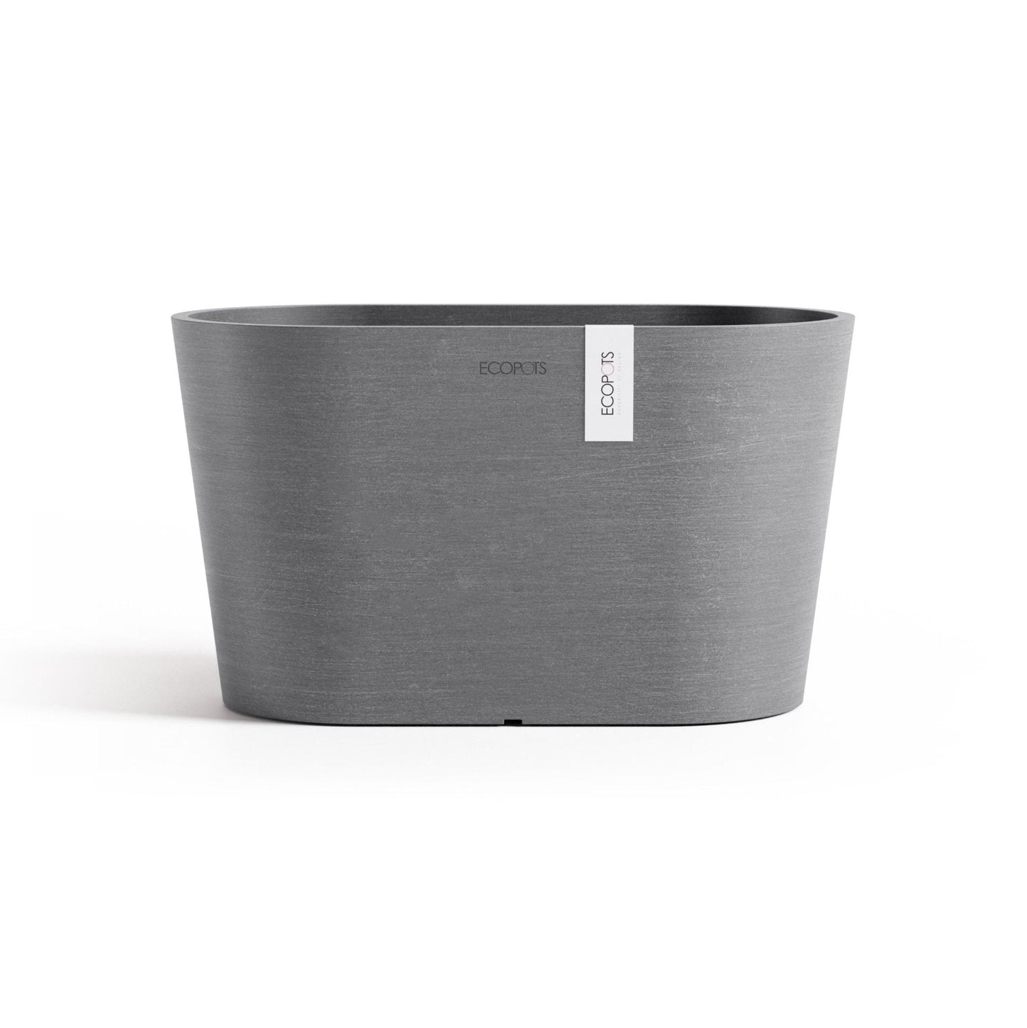 Kukkaruukku - Ecopots - Kukkaruukku Tokio 40cm harmaa - Ecopots - Uuden aikakauden kukkaruukku kierrätysmateriaalista