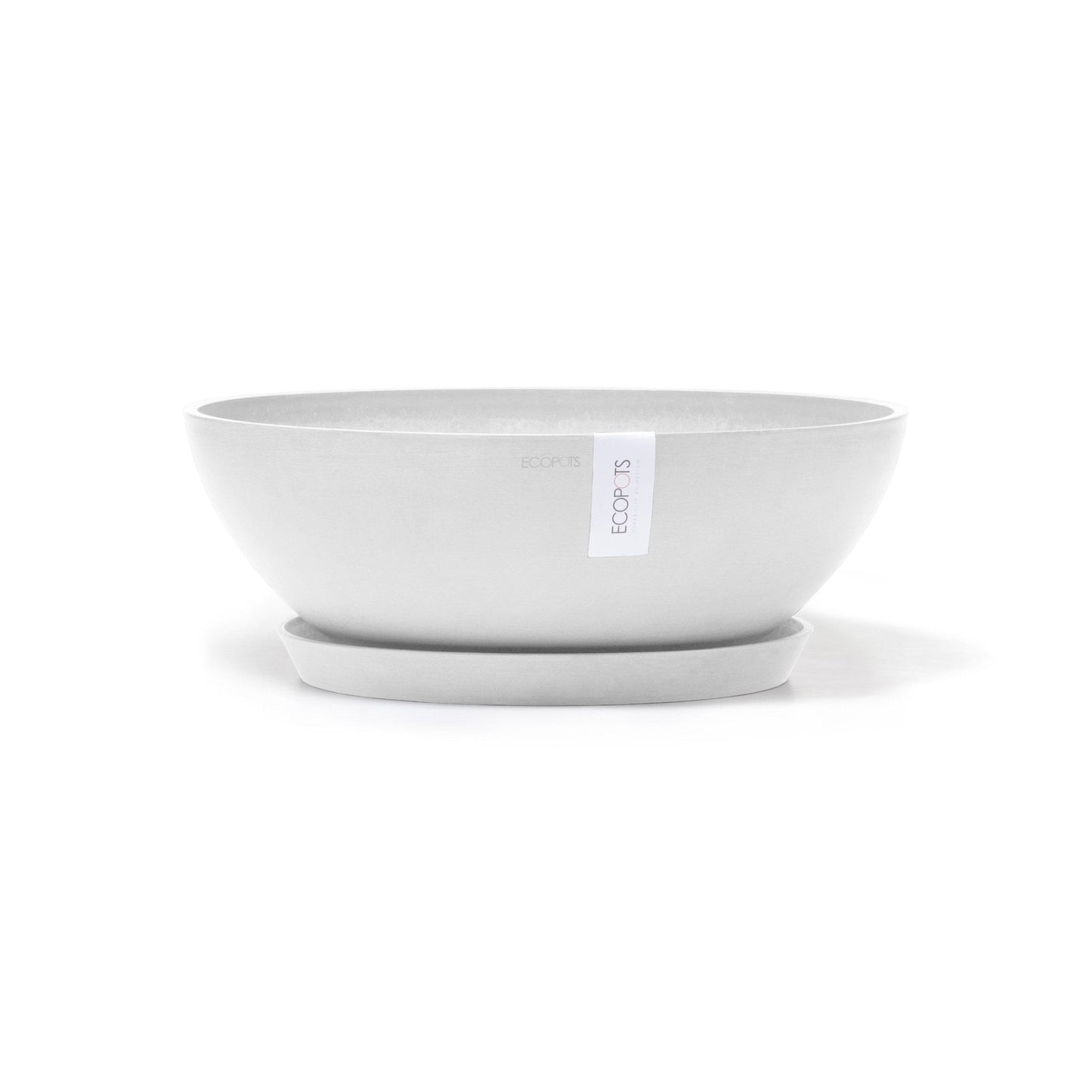 Kukkaruukku - Ecopots - Kukkaruukku Vienna 50cm valkoinen - Ecopots - Uuden aikakauden kukkaruukku kierrätysmateriaalista