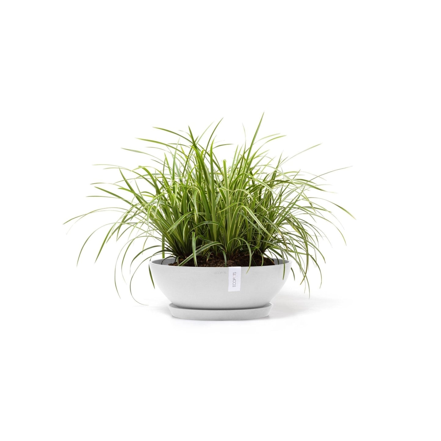 Kukkaruukku - Ecopots - Kukkaruukku Vienna 50cm valkoinen - Ecopots - Uuden aikakauden kukkaruukku kierrätysmateriaalista
