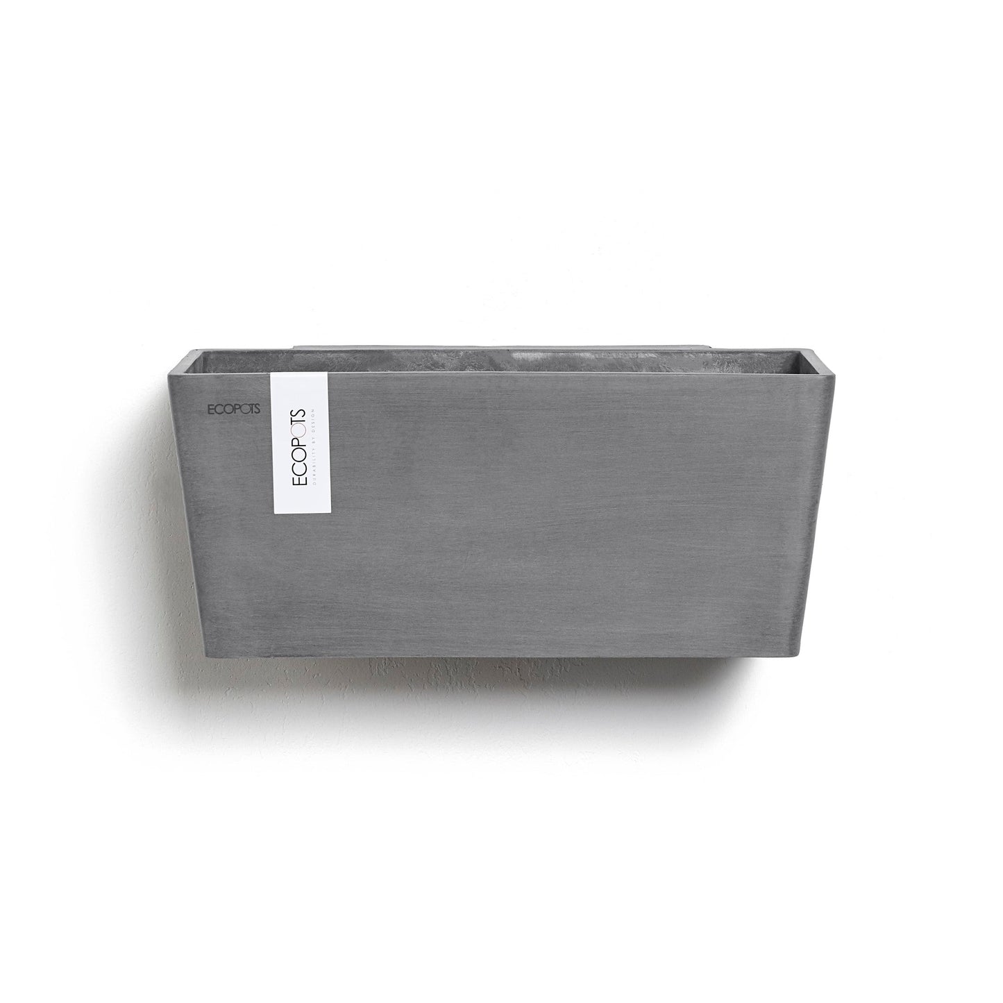 Kukkaruukku - Ecopots - Manhattan seinä 35cm harmaa - Ecopotskauppa - Uuden aikakauden kukkaruukku