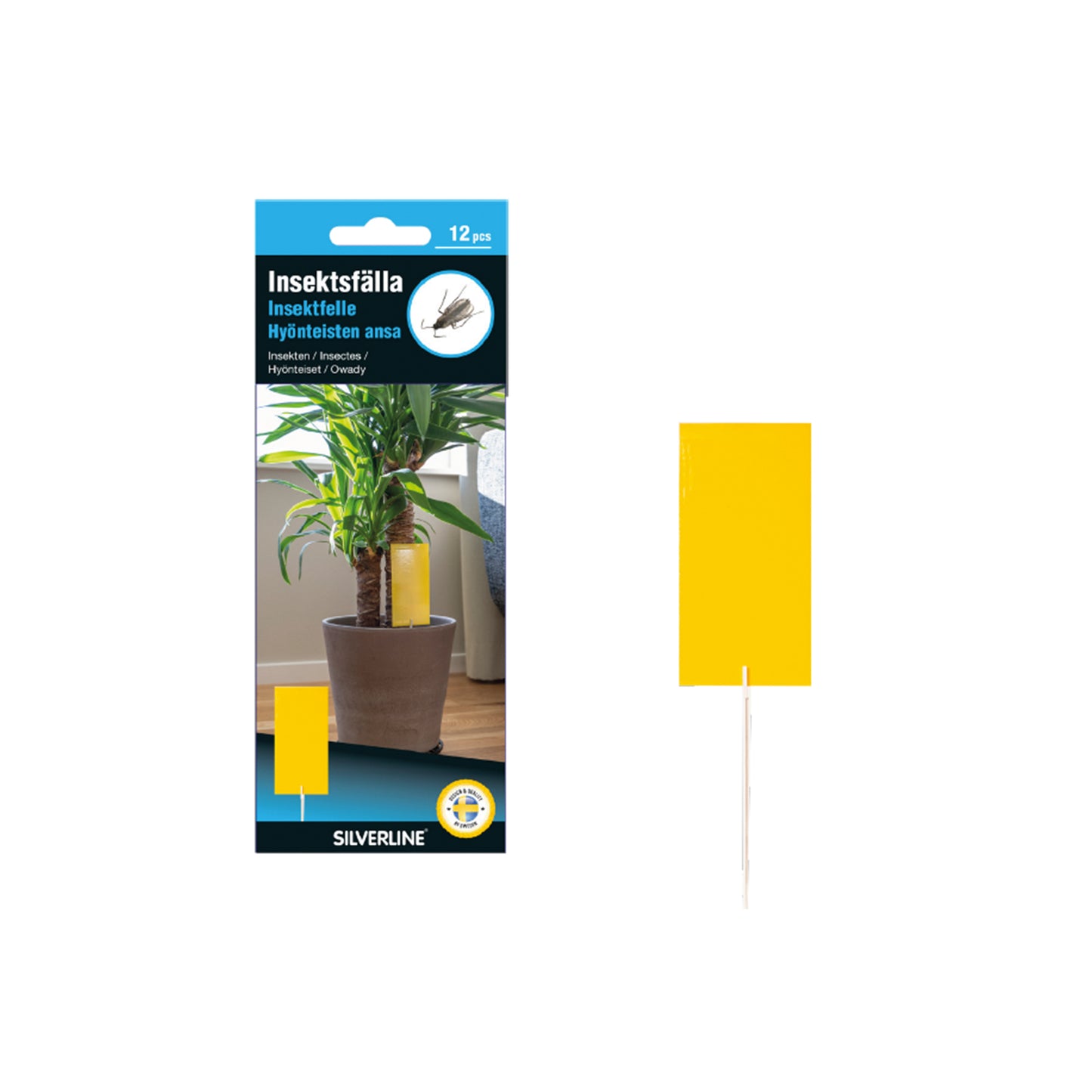 Insect trap glue square pot 12-pack