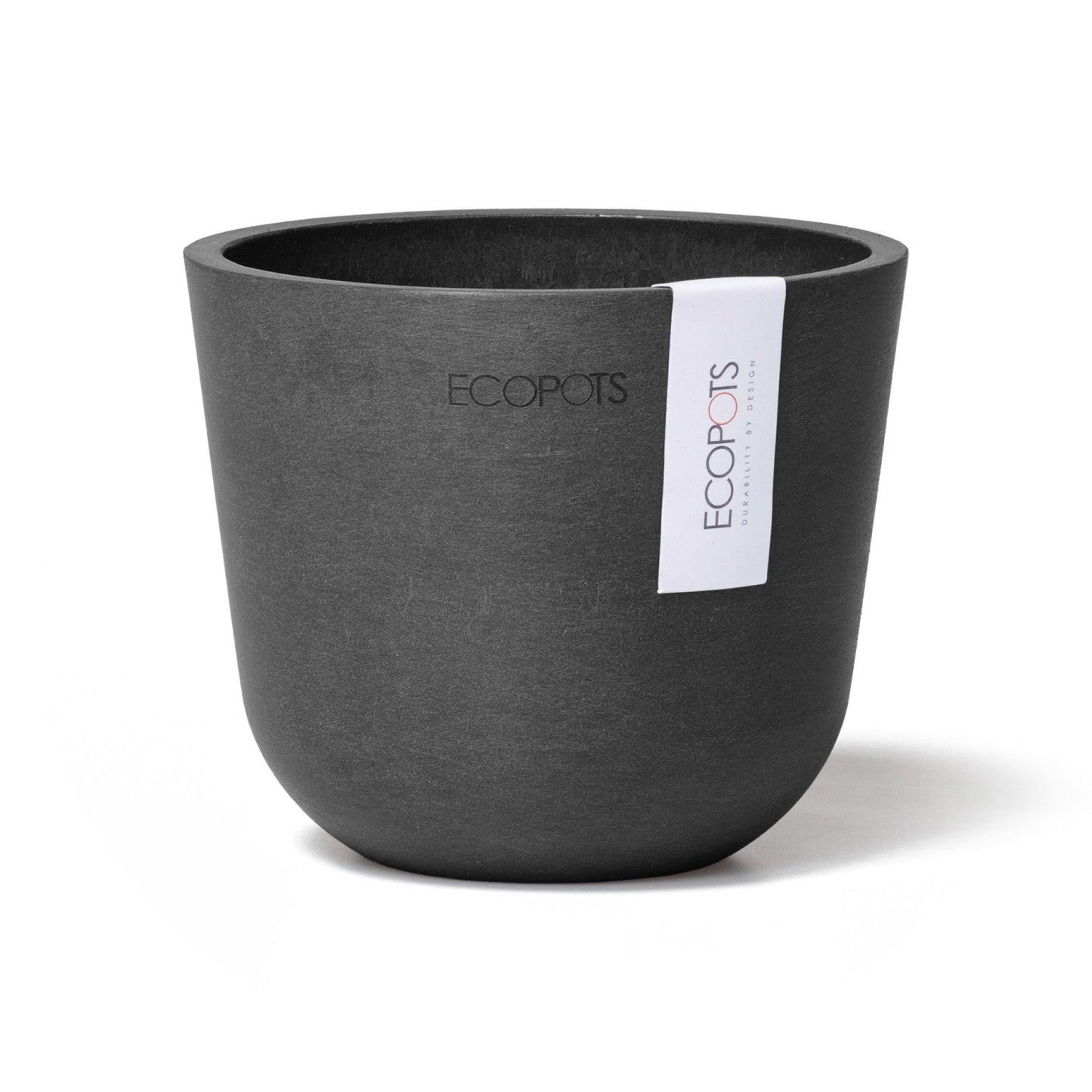 Kukkaruukku - Ecopots - Oslo 11,5cm tummanharmaa - Ecopotskauppa - Uuden aikakauden kukkaruukku