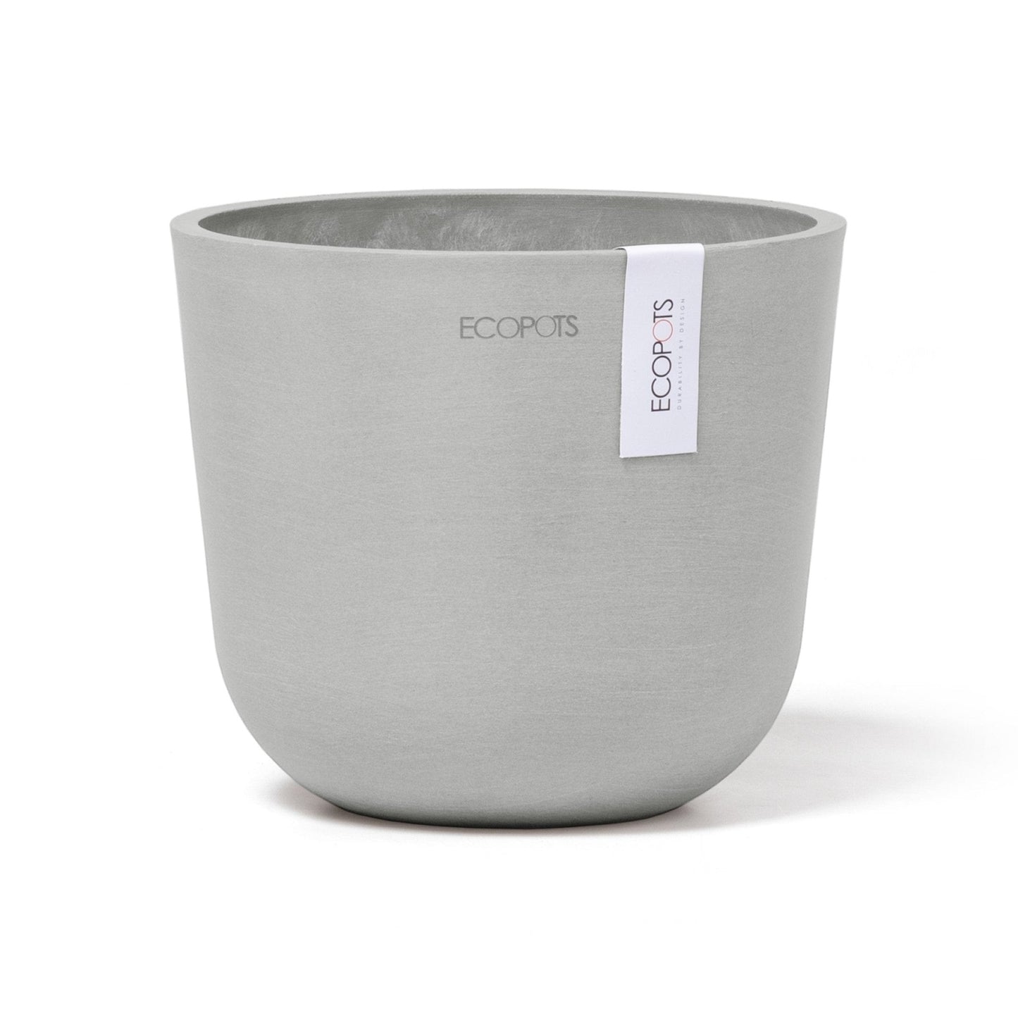 Kukkaruukku - Ecopots - Oslo 16cm valkoharmaa - Ecopotskauppa - Uuden aikakauden kukkaruukku