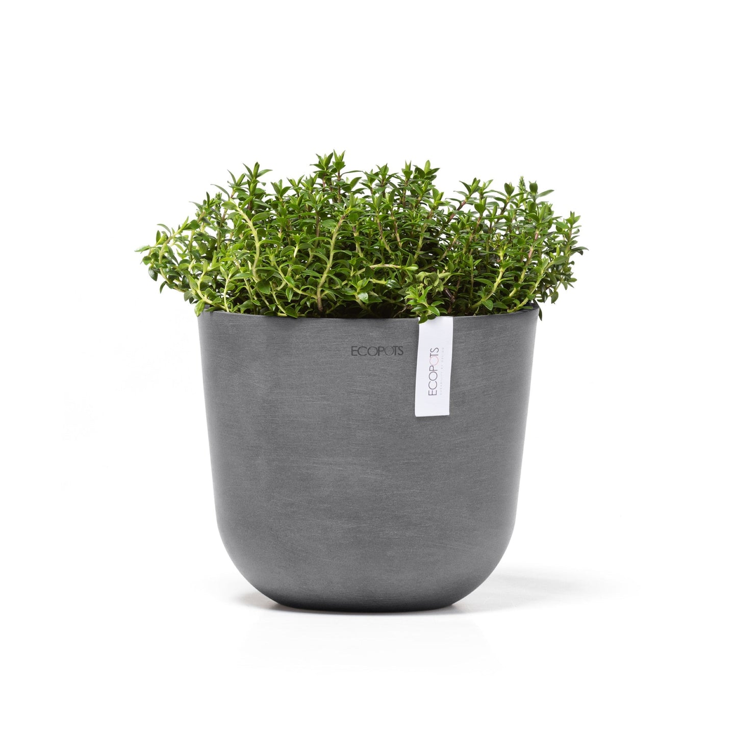 Kukkaruukku - Ecopots - Oslo 19cm harmaa - Ecopotskauppa - Uuden aikakauden kukkaruukku