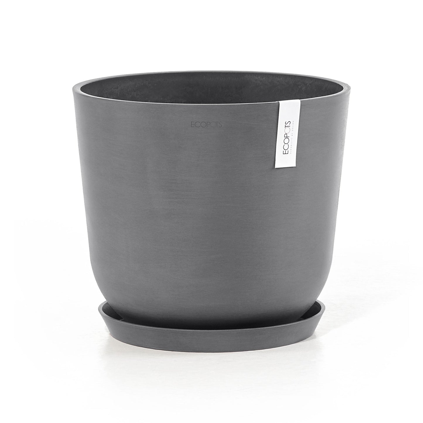 Kukkaruukku - Ecopots - Oslo 35cm harmaa - Ecopotskauppa - Uuden aikakauden kukkaruukku