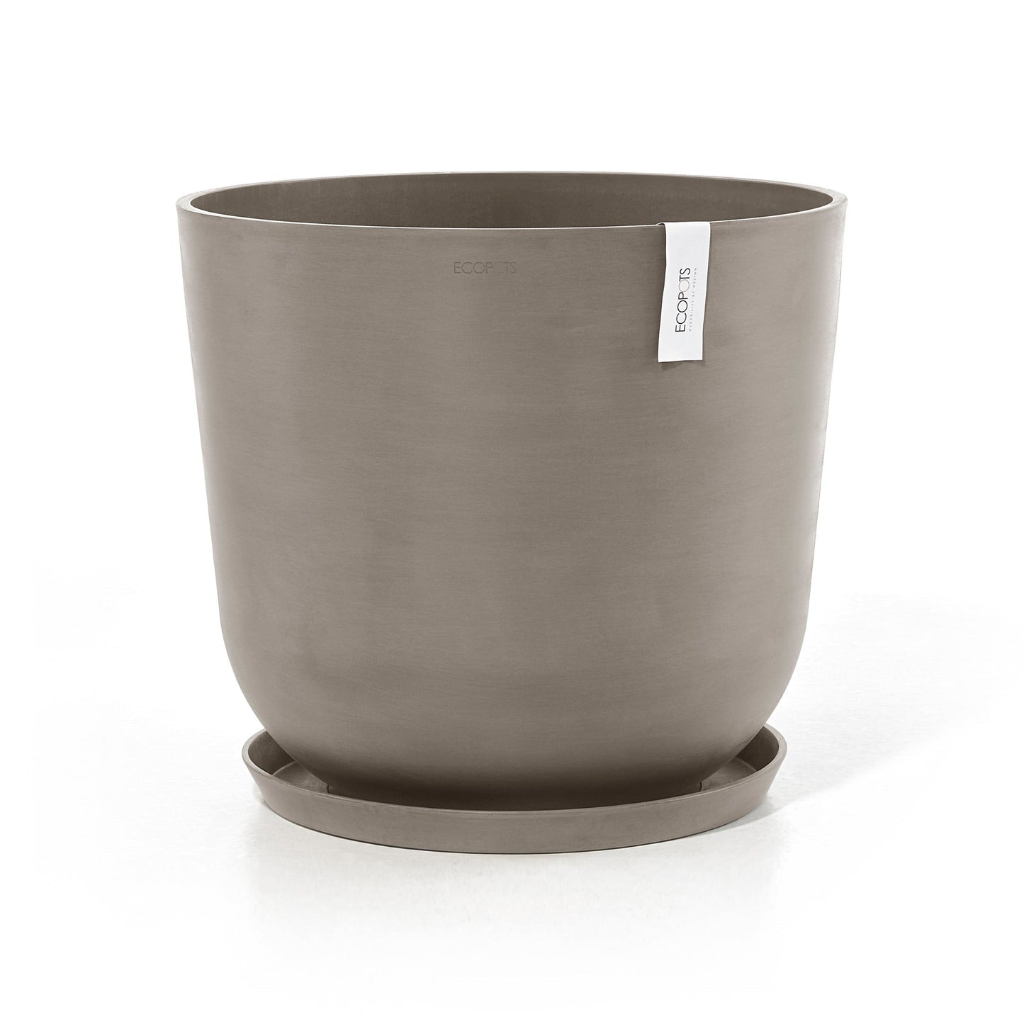 Kukkaruukku - Ecopots - Oslo 55cm taupe - Ecopotskauppa - Uuden aikakauden kukkaruukku