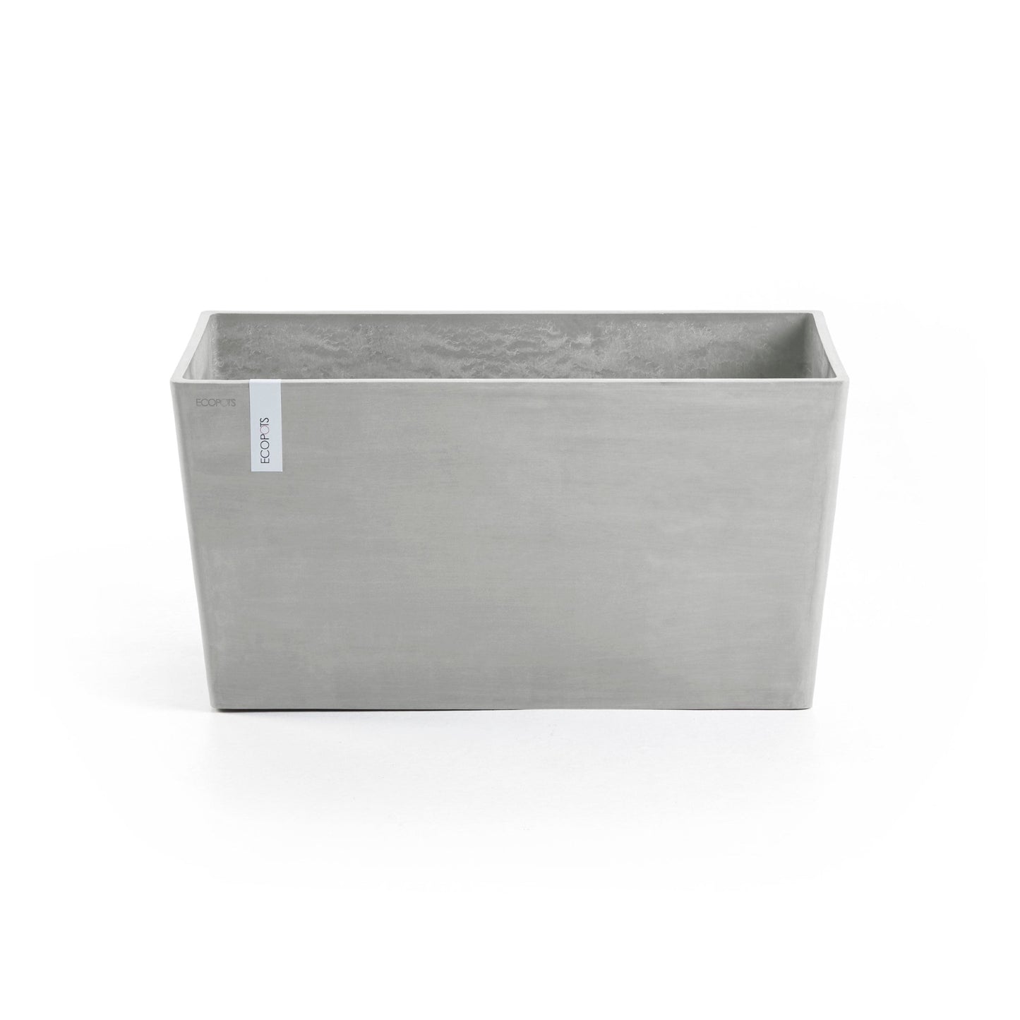 Kukkaruukku - Ecopots - Pariisi 80cm valkoharmaa - Ecopotskauppa - Uuden aikakauden kukkaruukku