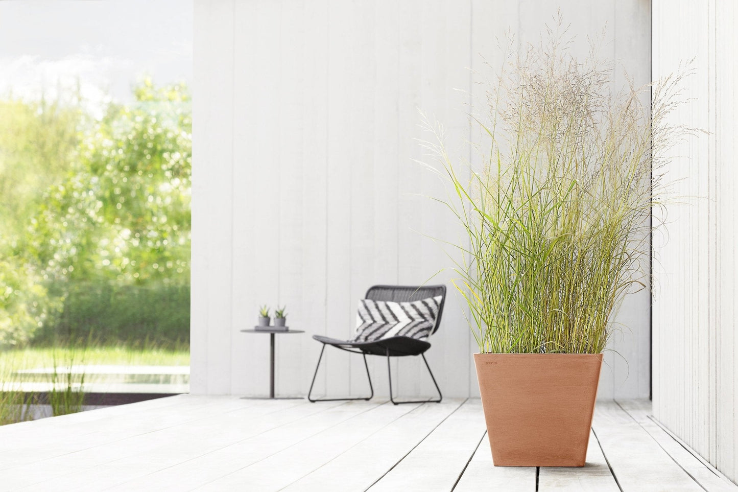 Kukkaruukku - Ecopots - Rotterdam 40cm terracotta - Ecopots - Uuden aikakauden kukkaruukku kierrätysmateriaalista