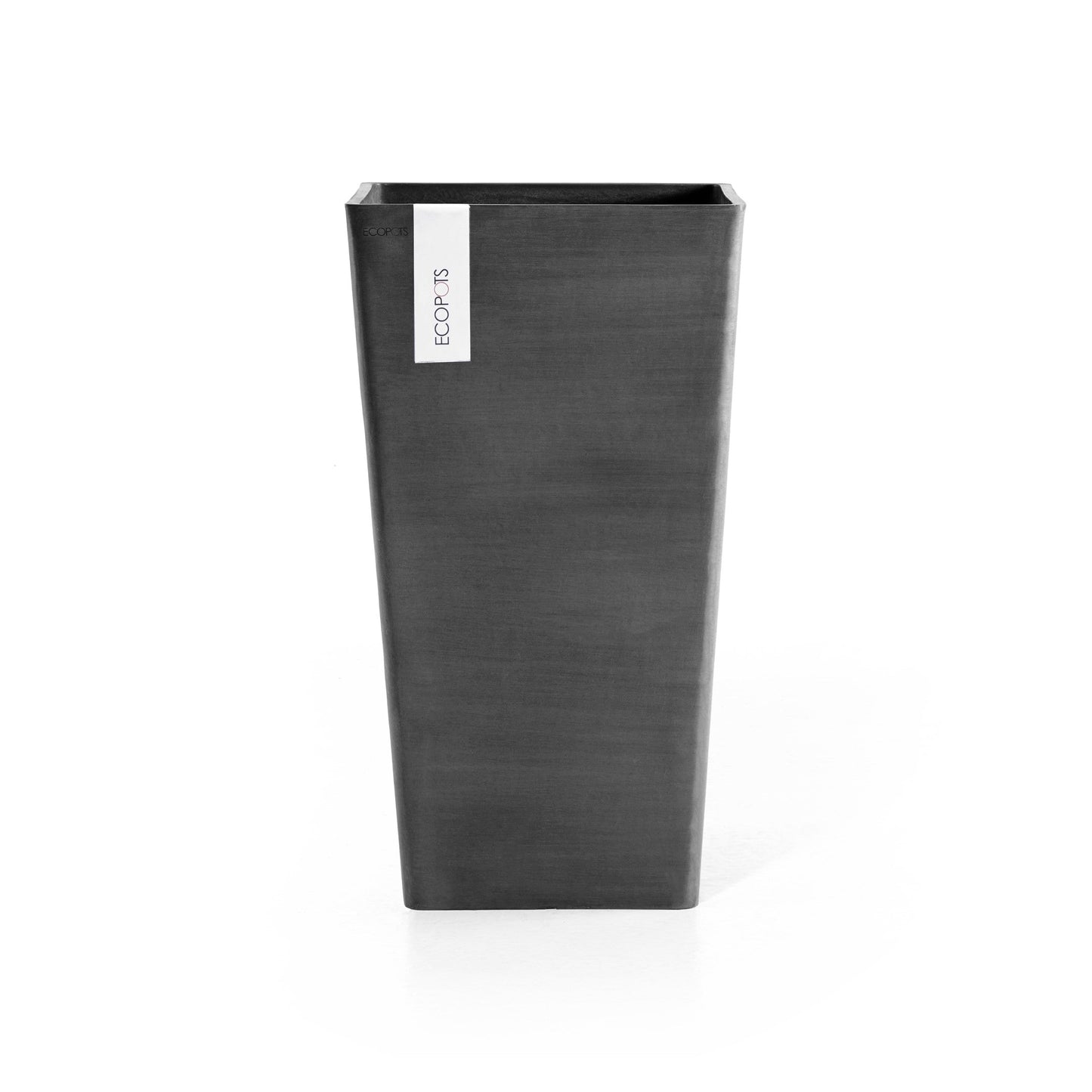 Kukkaruukku - Ecopots - Rotterdam keskikorkea 56cm tummanharmaa - Ecopotskauppa - Uuden aikakauden kukkaruukku