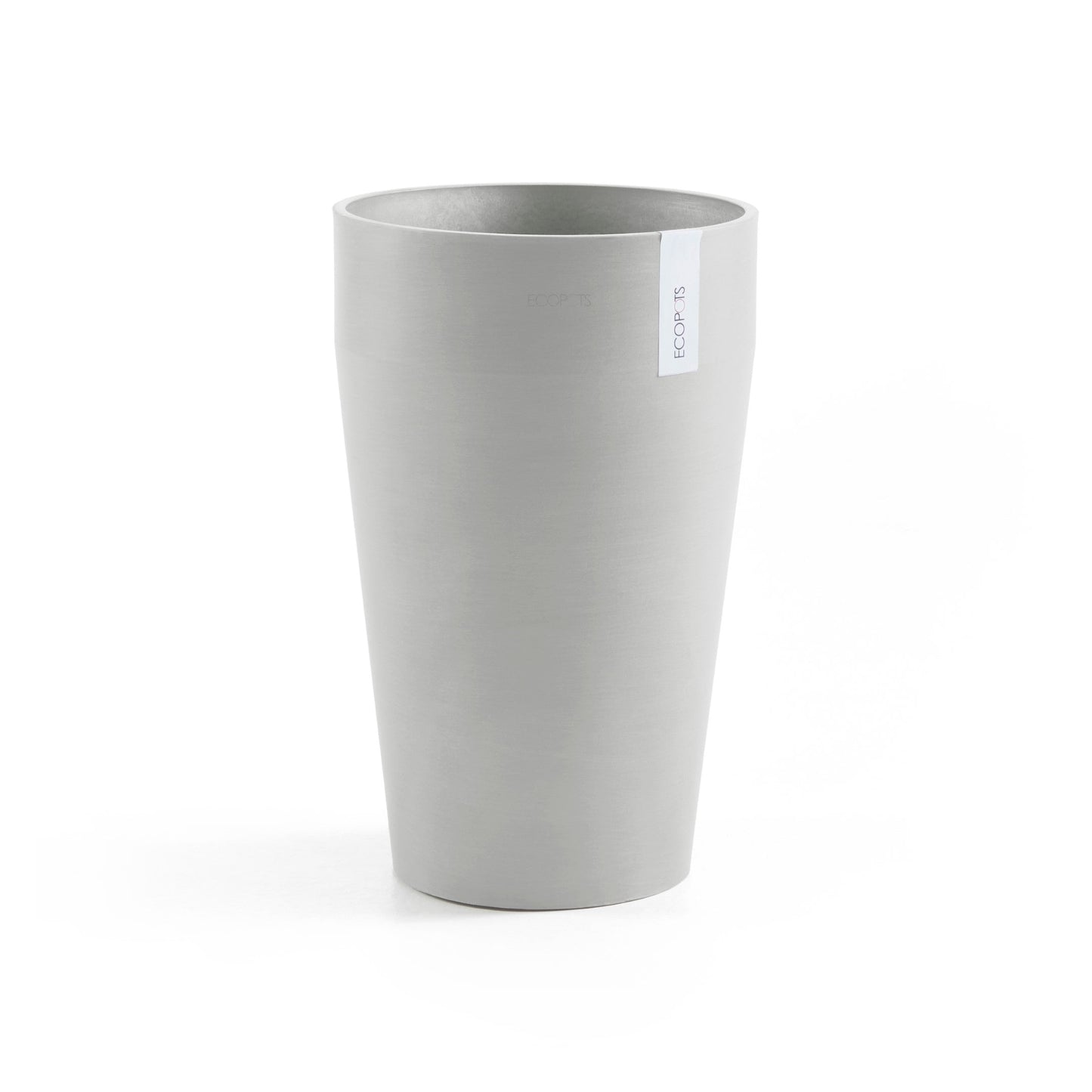 Kukkaruukku - Ecopots - Sankara keskikorkea 55cm valkoharmaa - Ecopotskauppa - Uuden aikakauden kukkaruukku