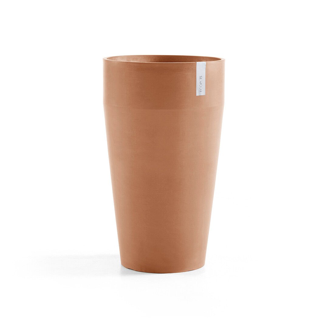 Kukkaruukku - Ecopots - Sankara korkea 75cm terracotta - Ecopotskauppa - Uuden aikakauden kukkaruukku