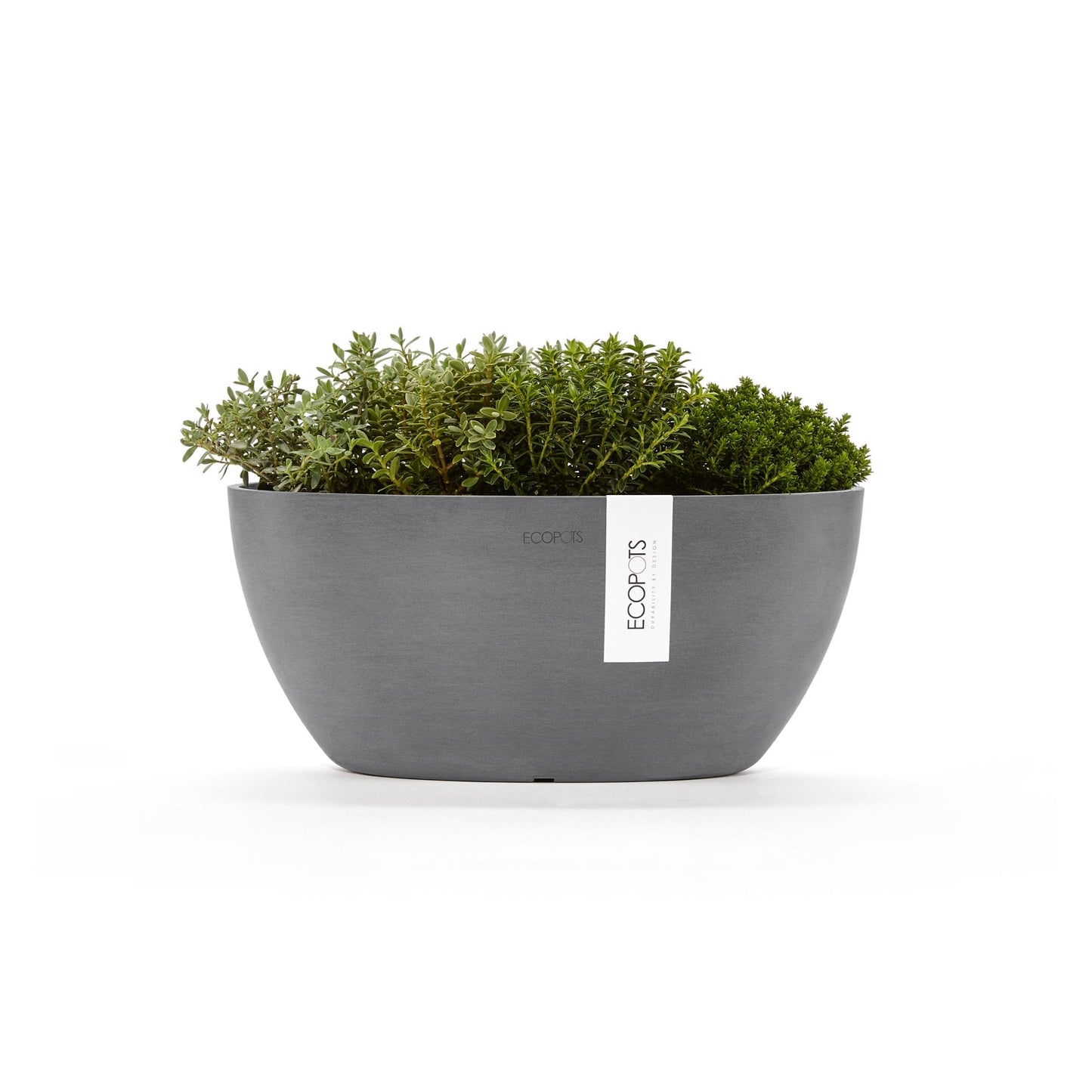 Kukkaruukku - Ecopots - Sofia 30cm harmaa - Ecopotskauppa - Uuden aikakauden kukkaruukku