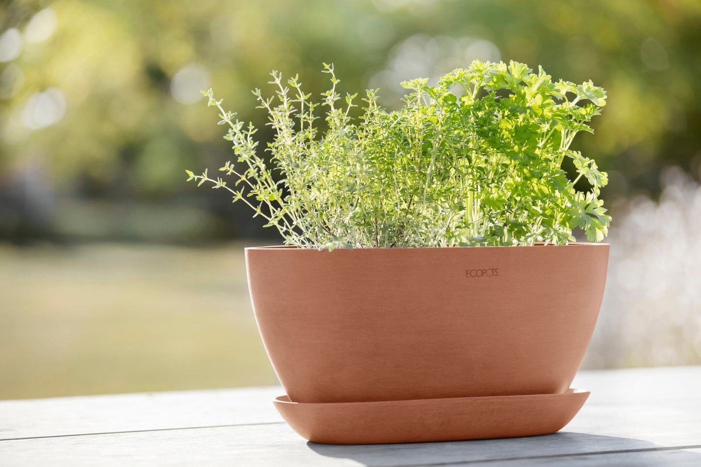 Kukkaruukku - Ecopots - Sofia 30cm terracotta - Ecopots - Uuden aikakauden kukkaruukku kierrätysmateriaalista