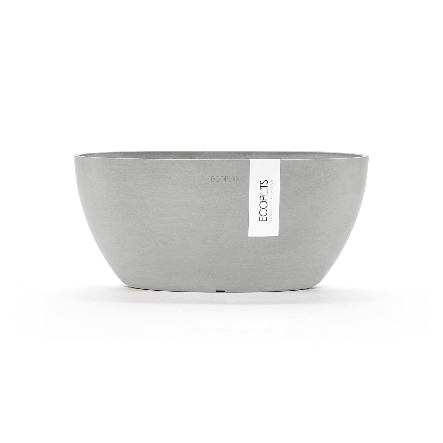 Kukkaruukku - Ecopots - Sofia 30cm valkoharmaa - Ecopotskauppa - Uuden aikakauden kukkaruukku