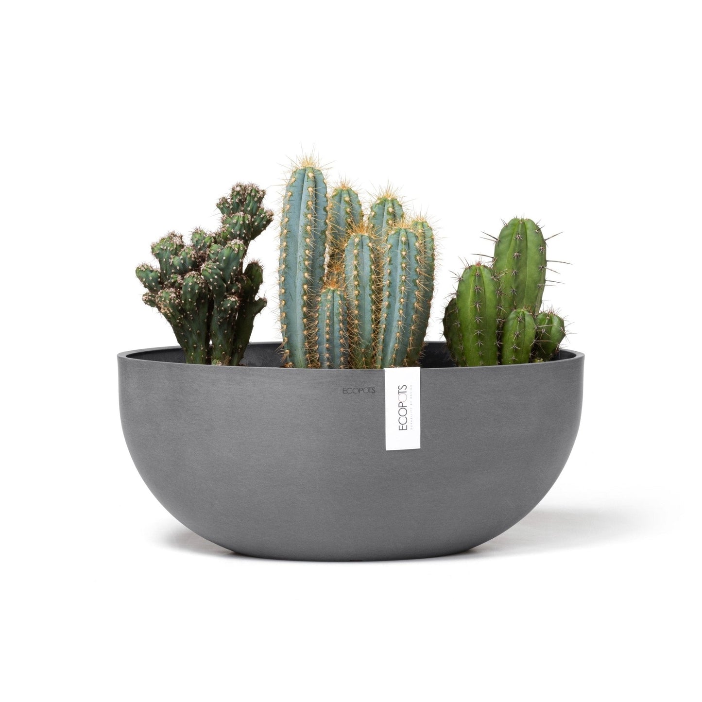 Kukkaruukku - Ecopots - Sofia 43cm harmaa - Ecopots - Uuden aikakauden kukkaruukku kierrätysmateriaalista