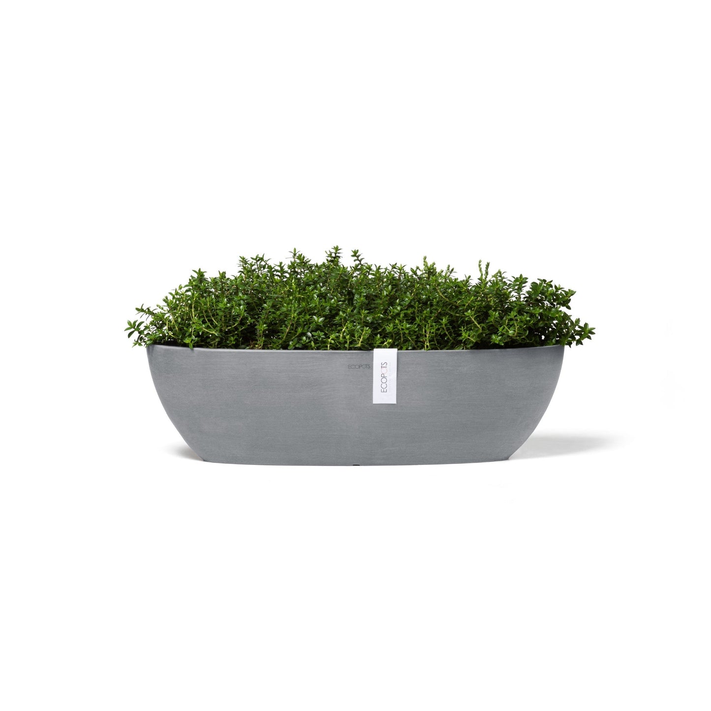Kukkaruukku - Ecopots - Sofia pitkä 56cm siniharmaa - Ecopotskauppa - Uuden aikakauden kukkaruukku