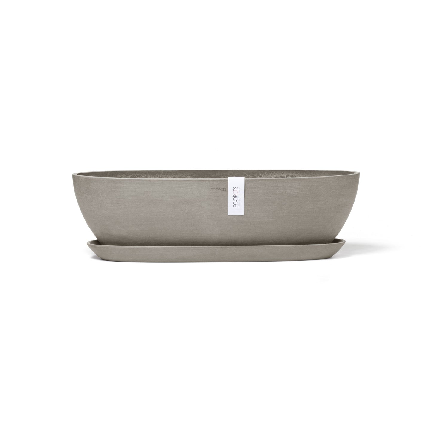 Kukkaruukku - Ecopots - Sofia pitkä 56cm taupe - Ecopotskauppa - Uuden aikakauden kukkaruukku