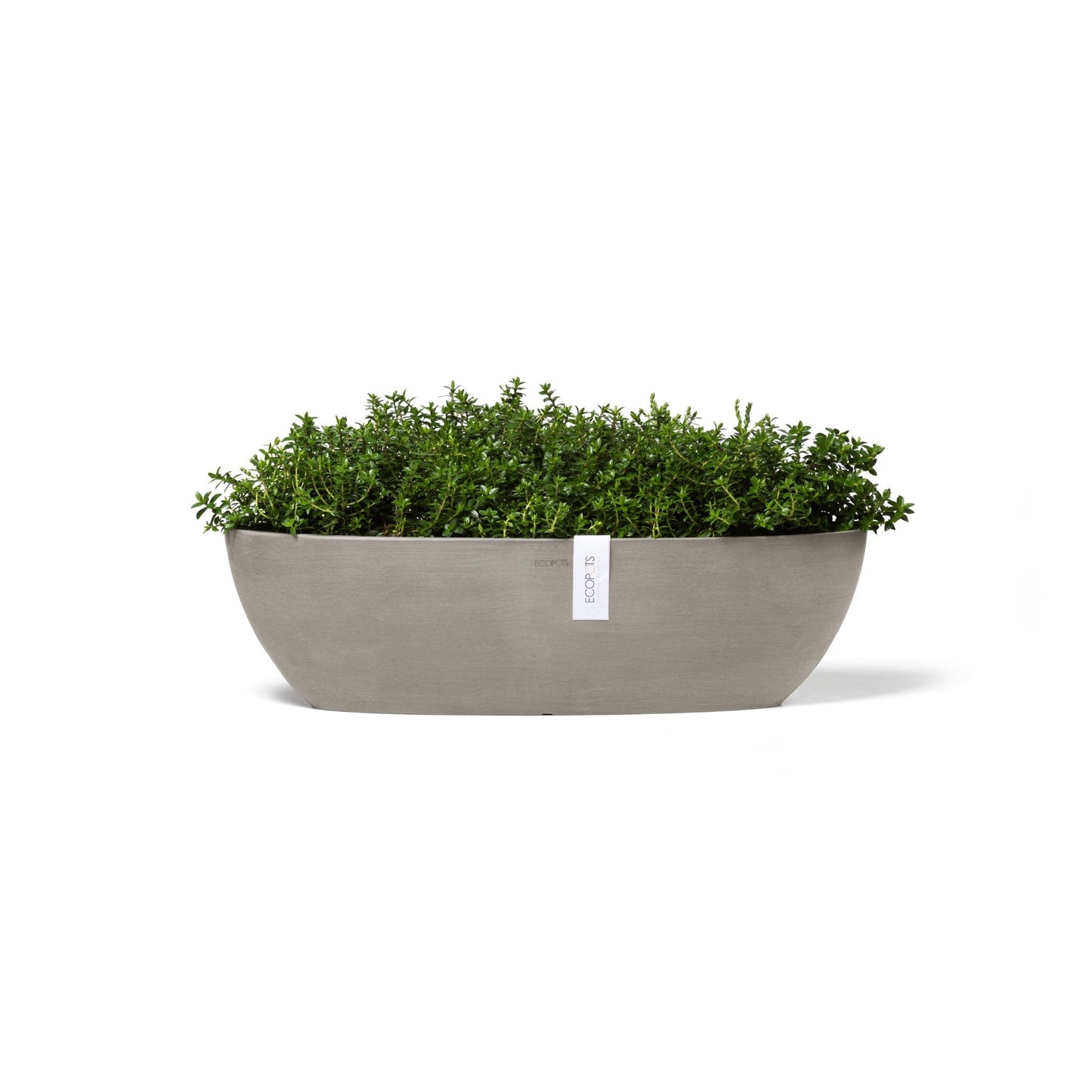 Kukkaruukku - Ecopots - Sofia pitkä 56cm taupe - Ecopotskauppa - Uuden aikakauden kukkaruukku