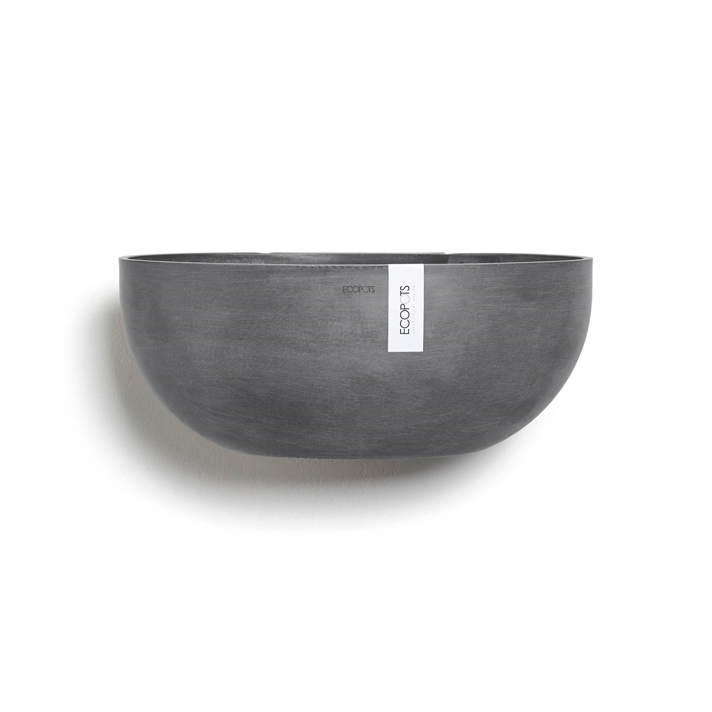 Kukkaruukku - Ecopots - Sofia seinä 43cm harmaa - Ecopotskauppa - Uuden aikakauden kukkaruukku