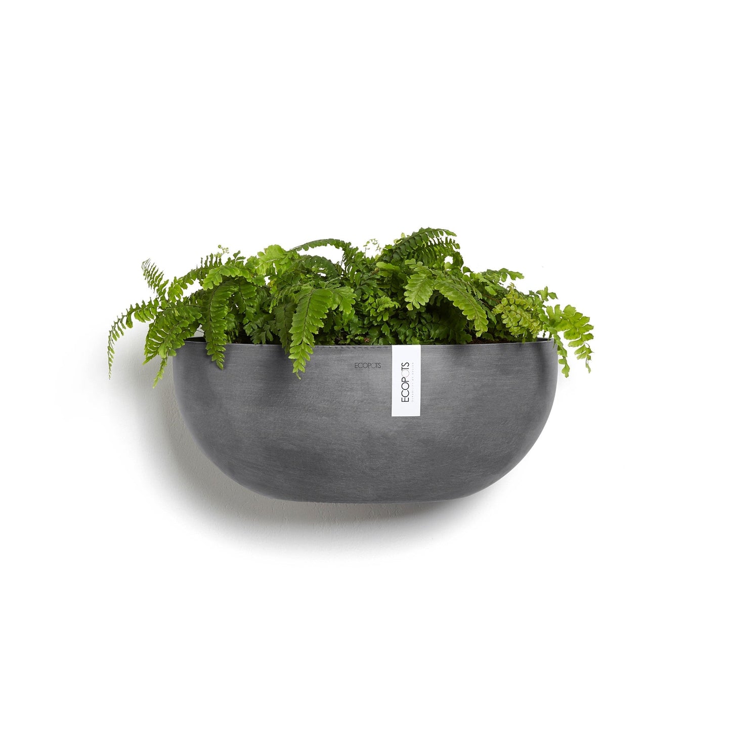 Kukkaruukku - Ecopots - Sofia seinä 43cm harmaa - Ecopotskauppa - Uuden aikakauden kukkaruukku