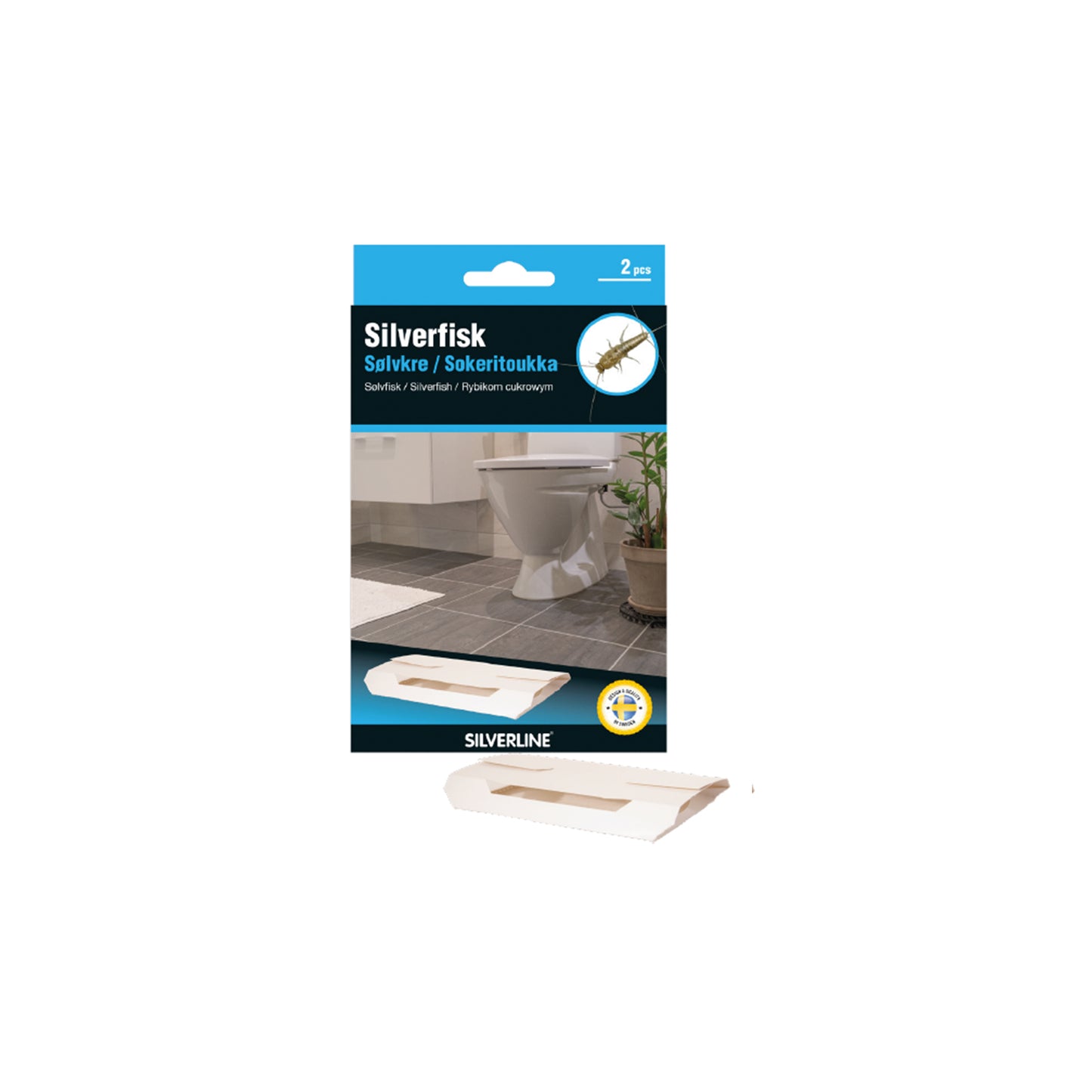 Silverfiskfälla 2-pack