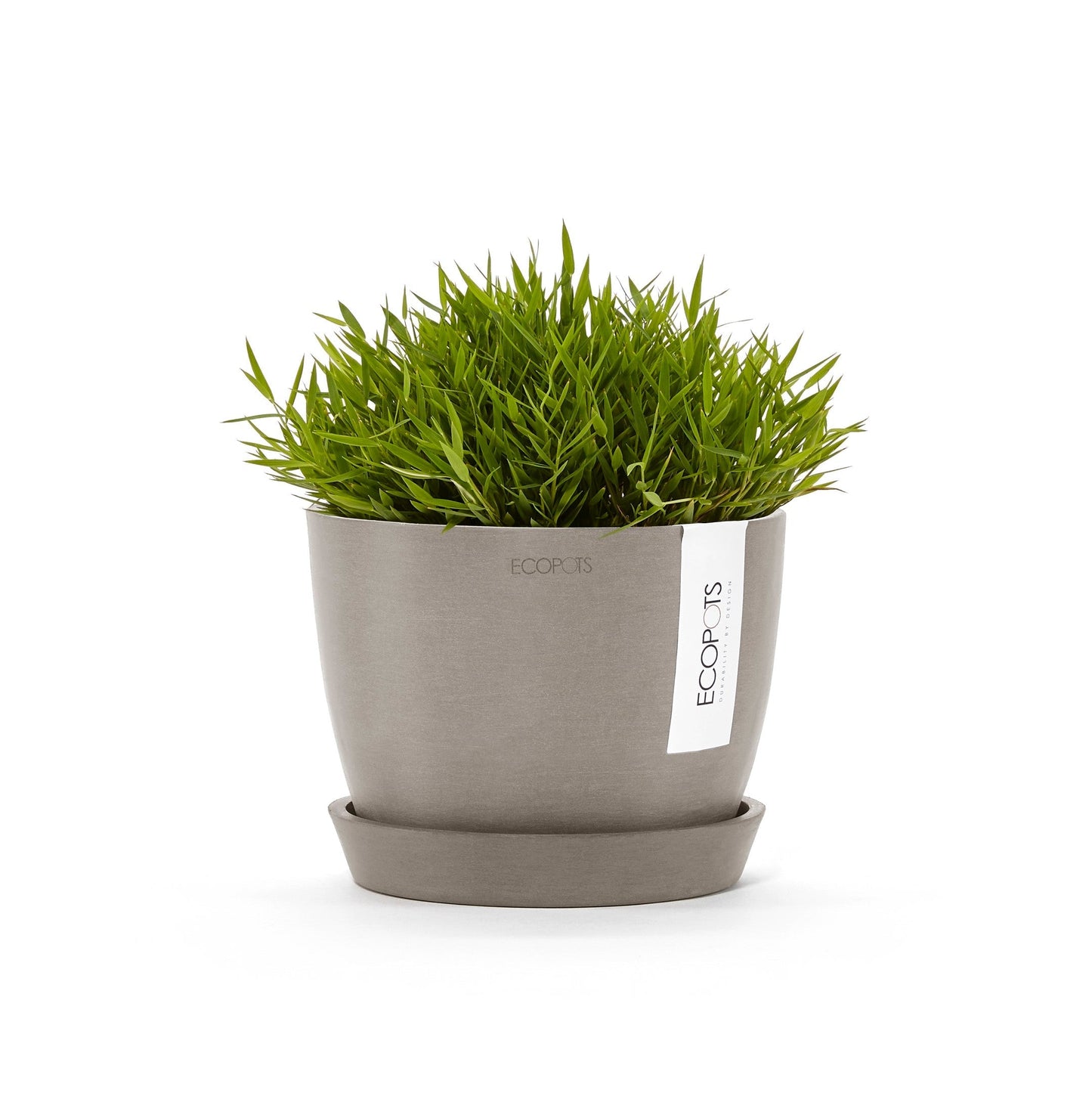 Kukkaruukku - Ecopots - Tukholma 16cm taupe - Ecopotskauppa - Uuden aikakauden kukkaruukku