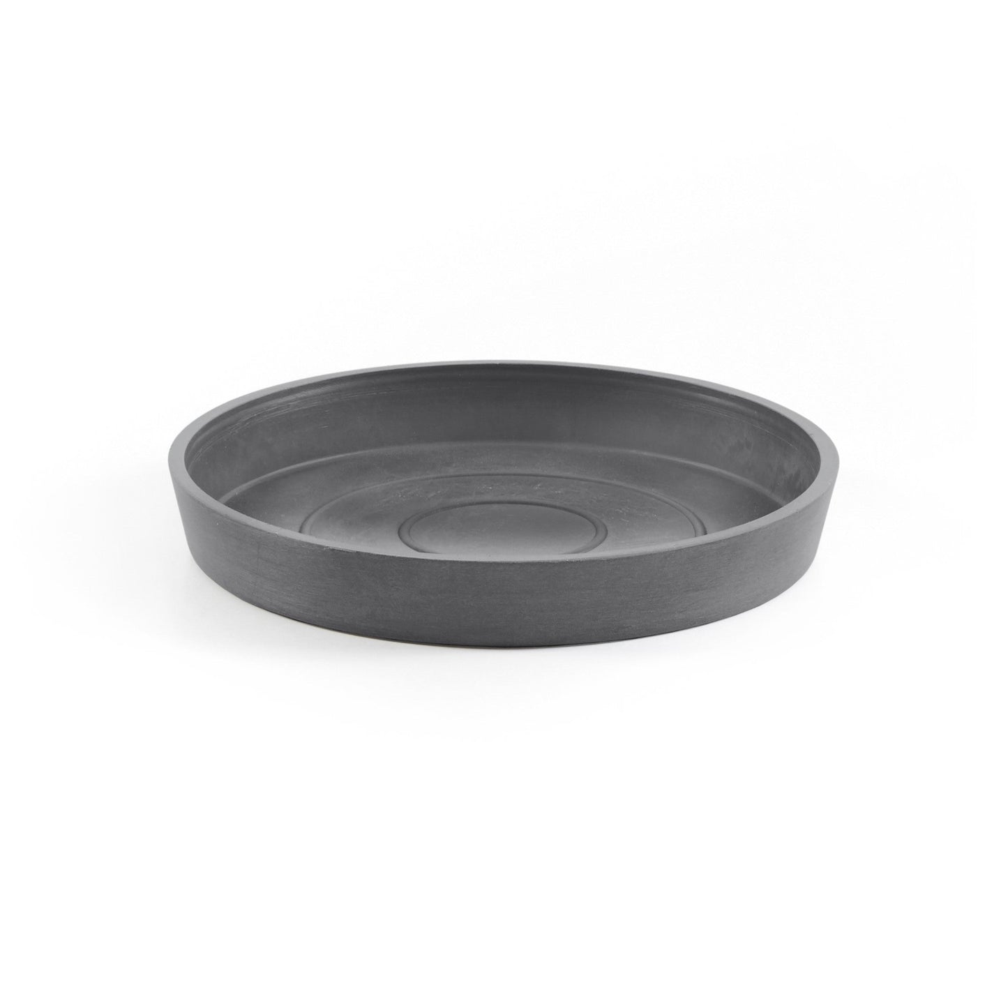 Kukkaruukku - Ecopots - Tukholma aluslautanen 15cm harmaa - Ecopotskauppa - Uuden aikakauden kukkaruukku