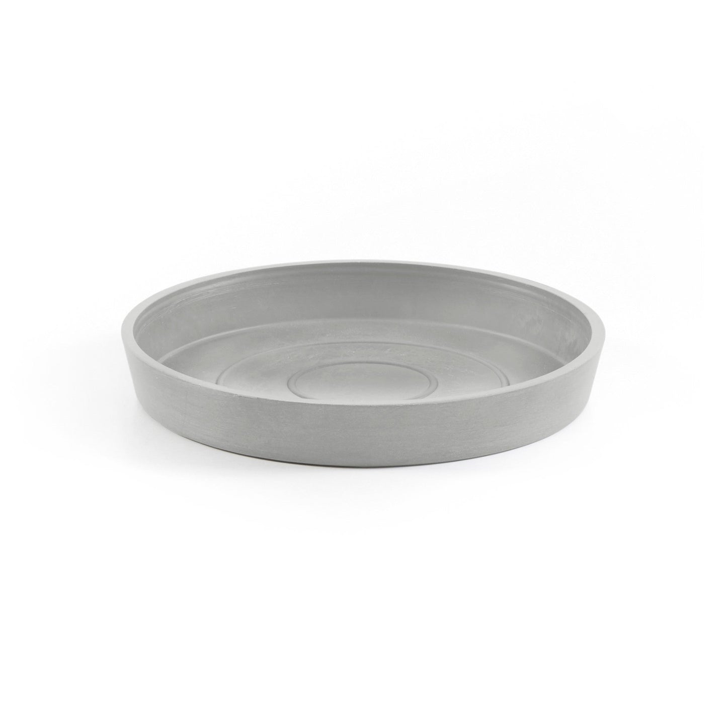 Kukkaruukku - Ecopots - Tukholma aluslautanen 15cm valkoharmaa - Ecopotskauppa - Uuden aikakauden kukkaruukku