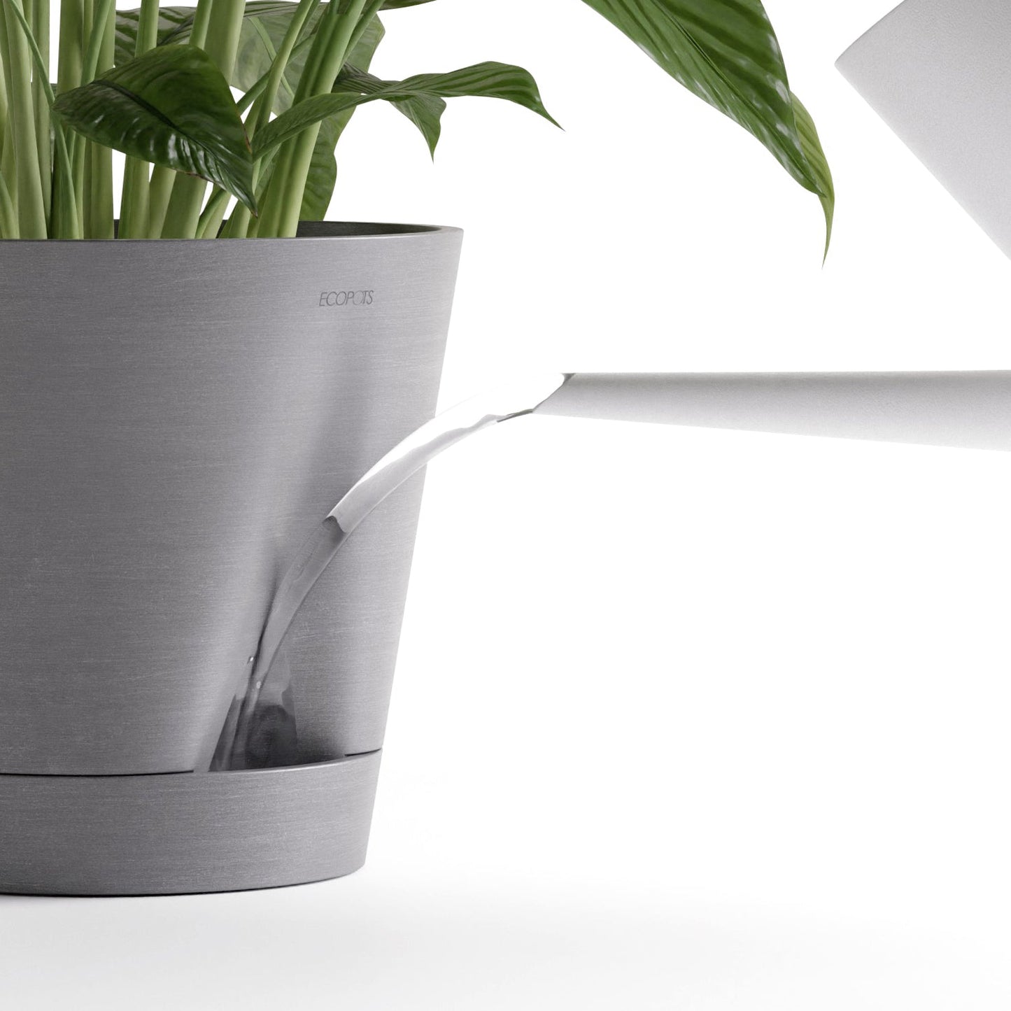 Kukkaruukku - Ecopots - Venetsia 2.0 20cm tummanharmaa - Ecopotskauppa - Uuden aikakauden kukkaruukku