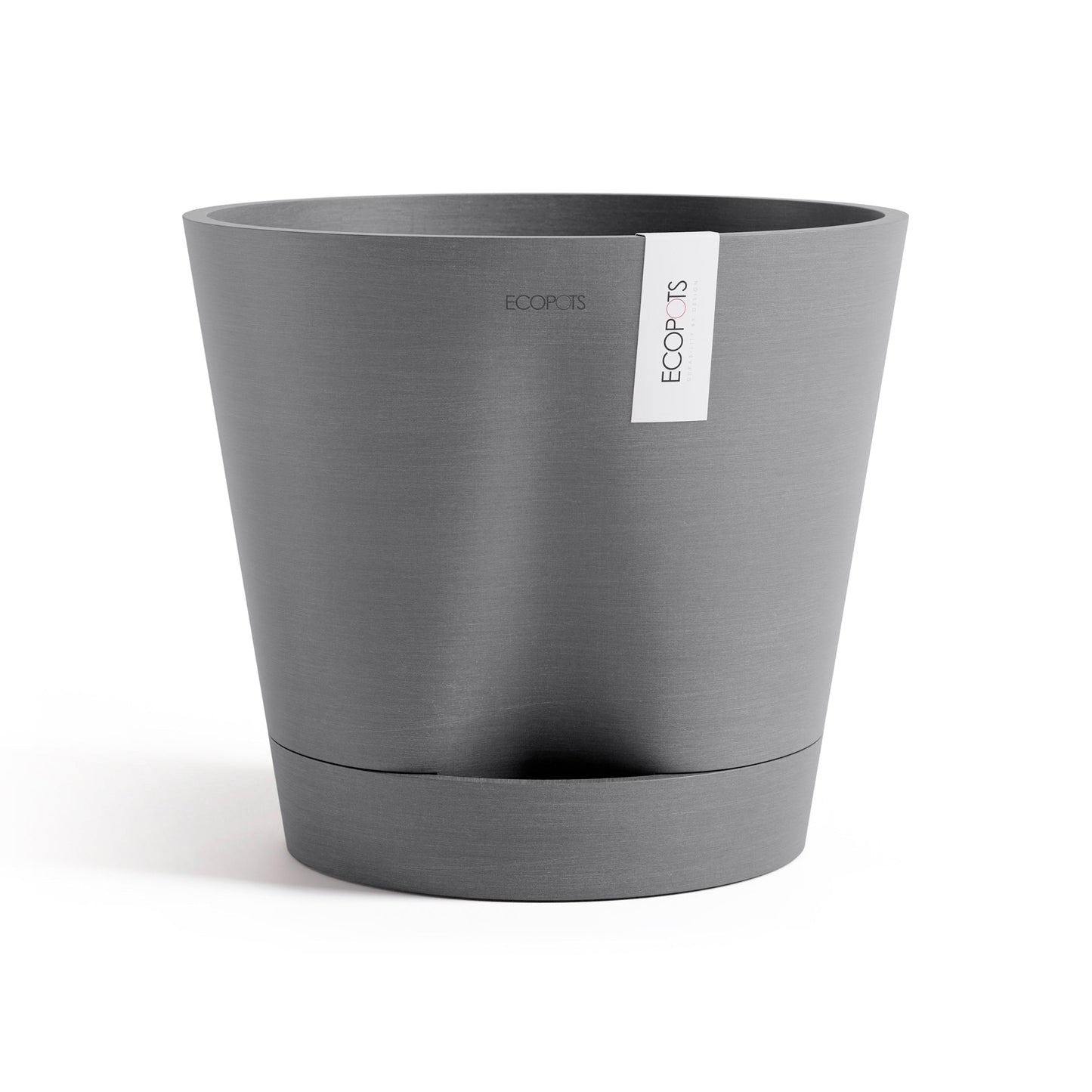 Kukkaruukku - Ecopots - Venetsia 2.0 30cm harmaa - Ecopotskauppa - Uuden aikakauden kukkaruukku