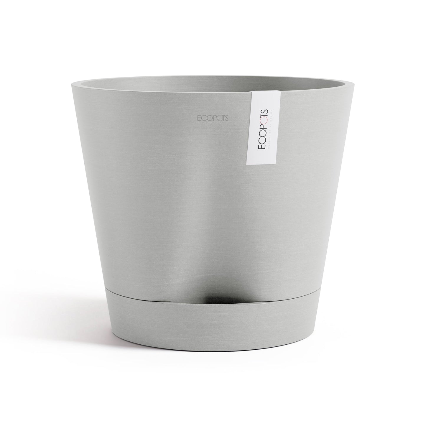 Kukkaruukku - Ecopots - Venetsia 2.0 30cm valkoharmaa - Ecopotskauppa - Uuden aikakauden kukkaruukku