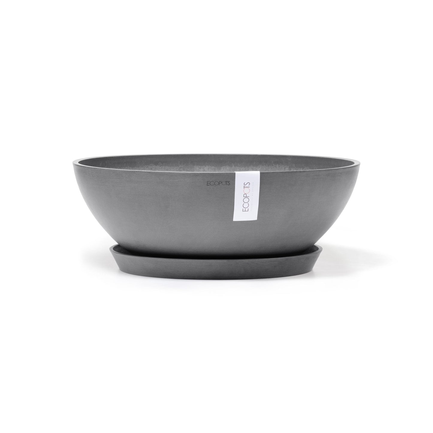 Kukkaruukku - Ecopots - Vienna 50cm harmaa - Ecopotskauppa - Uuden aikakauden kukkaruukku